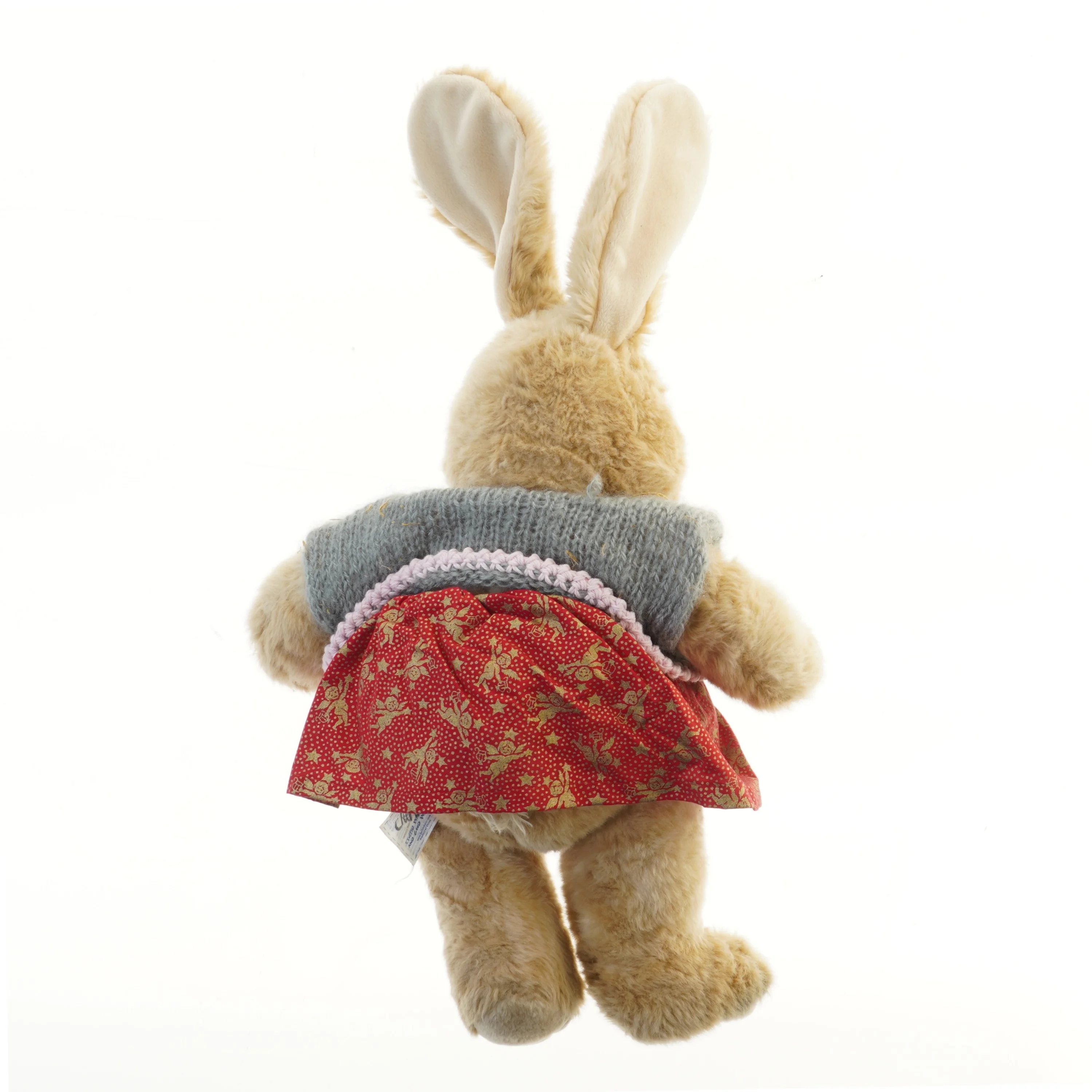 Bamseklædt kanin i kjole fra Build a Bear (str. 44 cm)