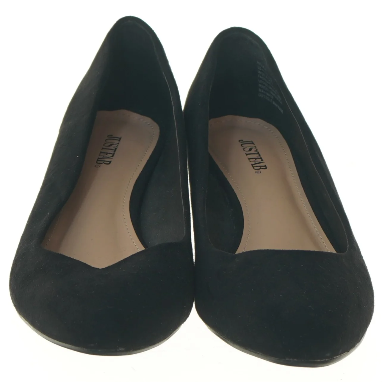 Sort sko med blokhæle fra JustFab (str. 42 )