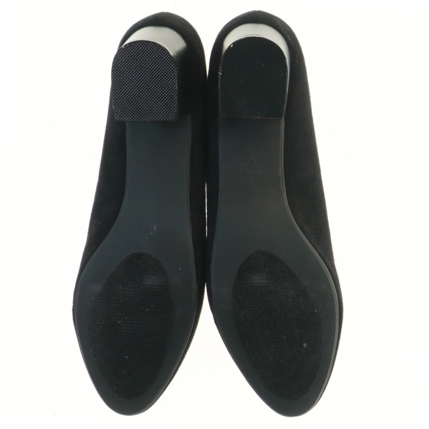 Sort sko med blokhæle fra JustFab (str. 42 )