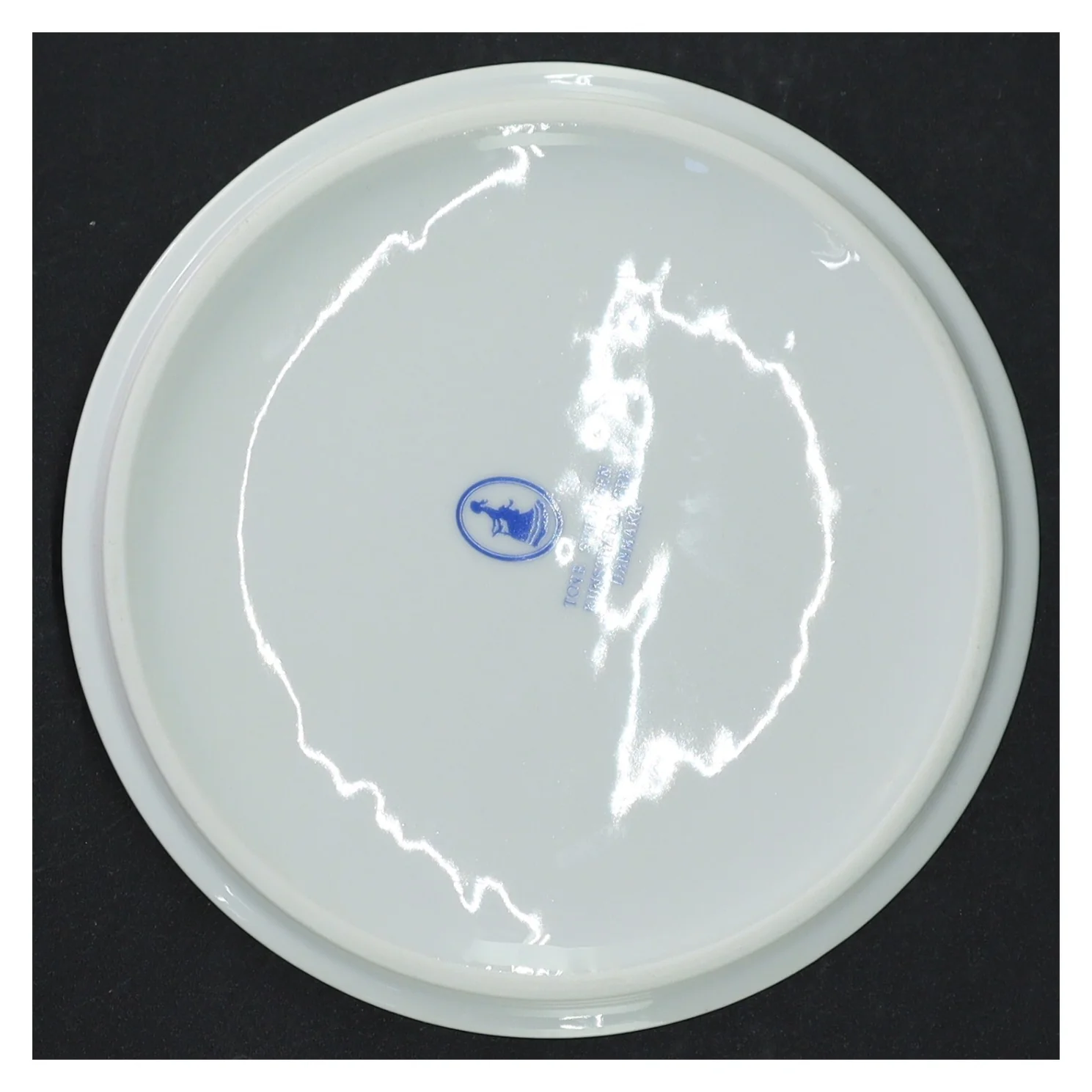 Porcelænstallerken med dyremotiv (str. Ø 24,5)