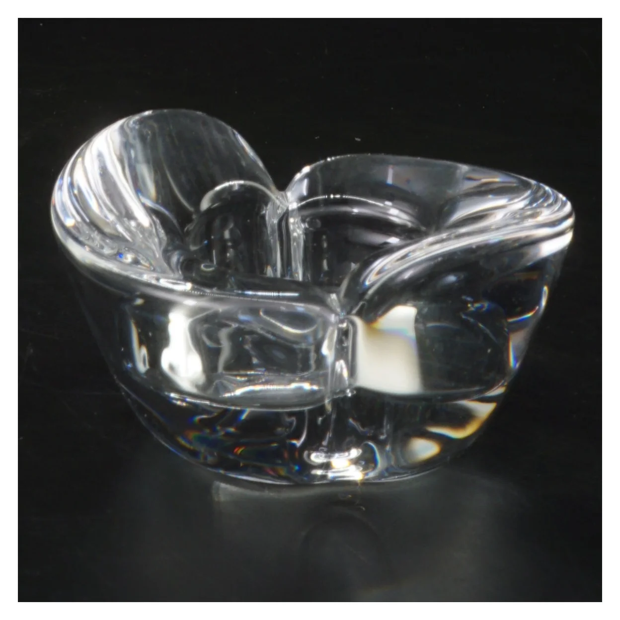 Glas lysestage (str. 10,5 cm)