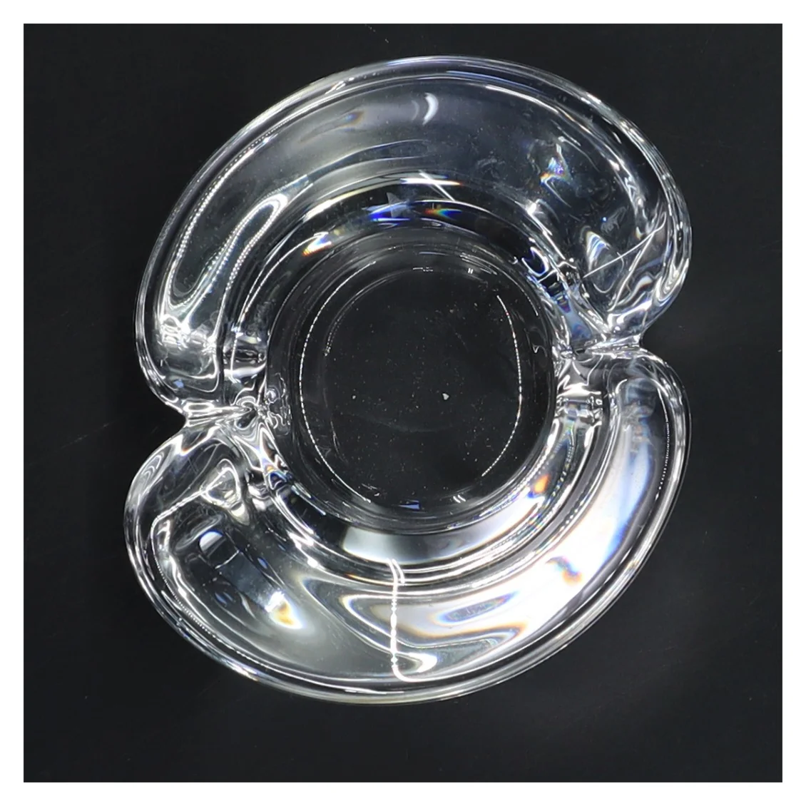 Glas lysestage (str. 10,5 cm)