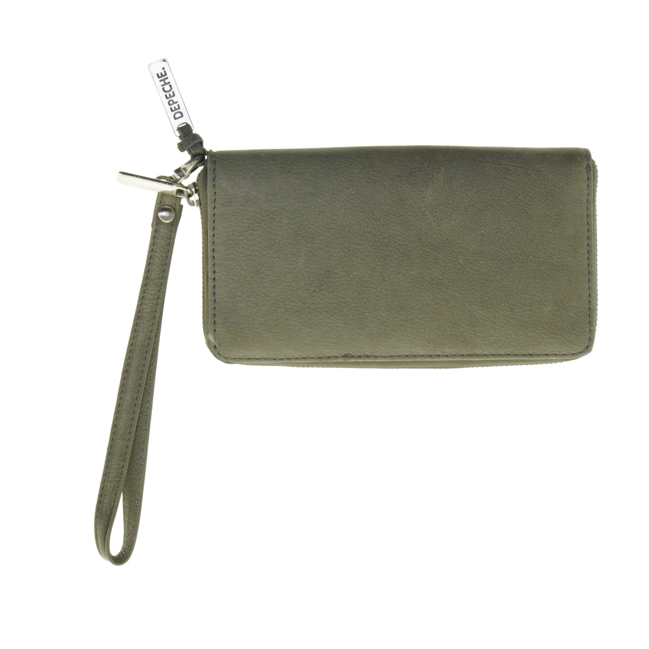 Læderpung med håndledsrem fra Depeche (str. 20 x 11 cm)