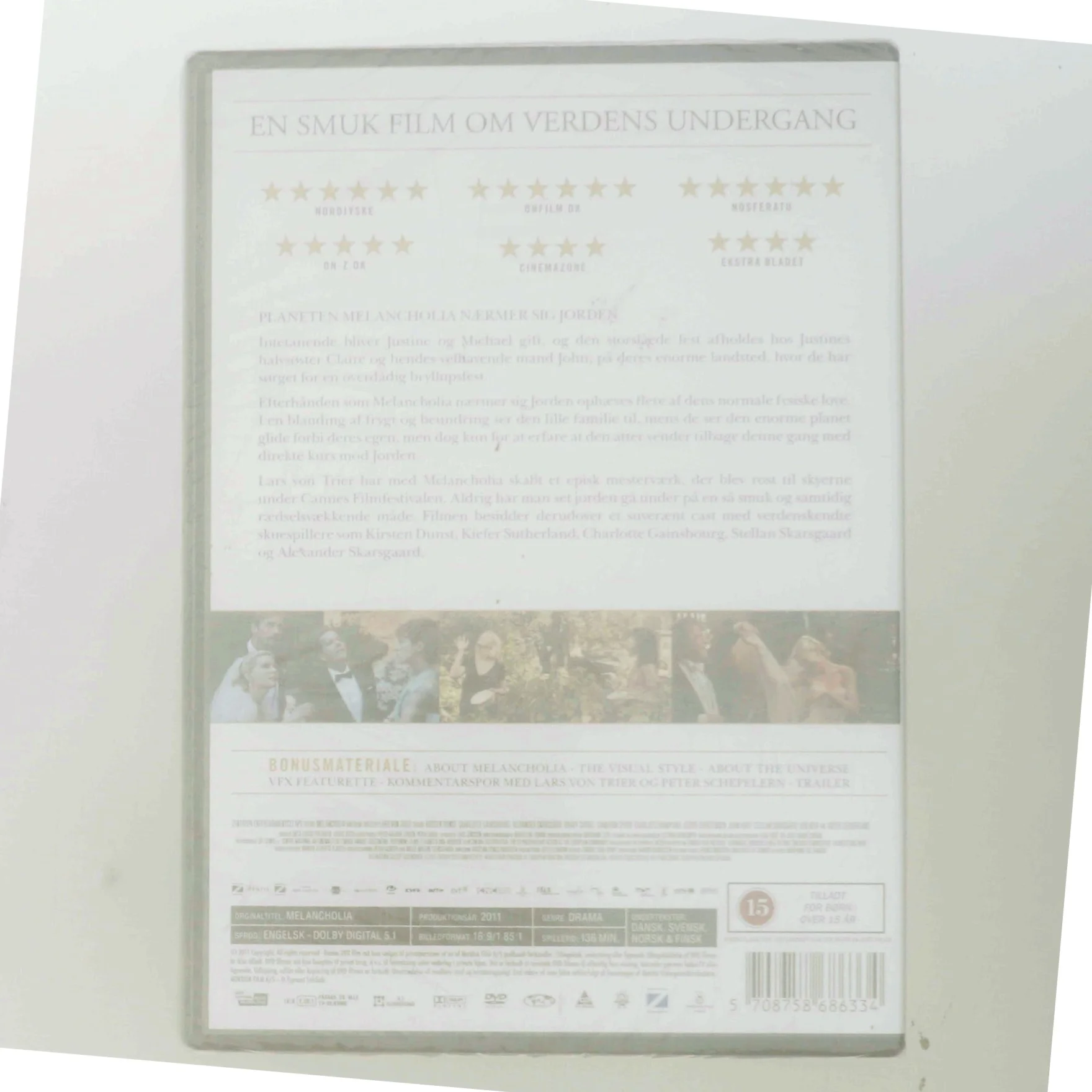 Melancholia med Kirsten Dunst (DVD)