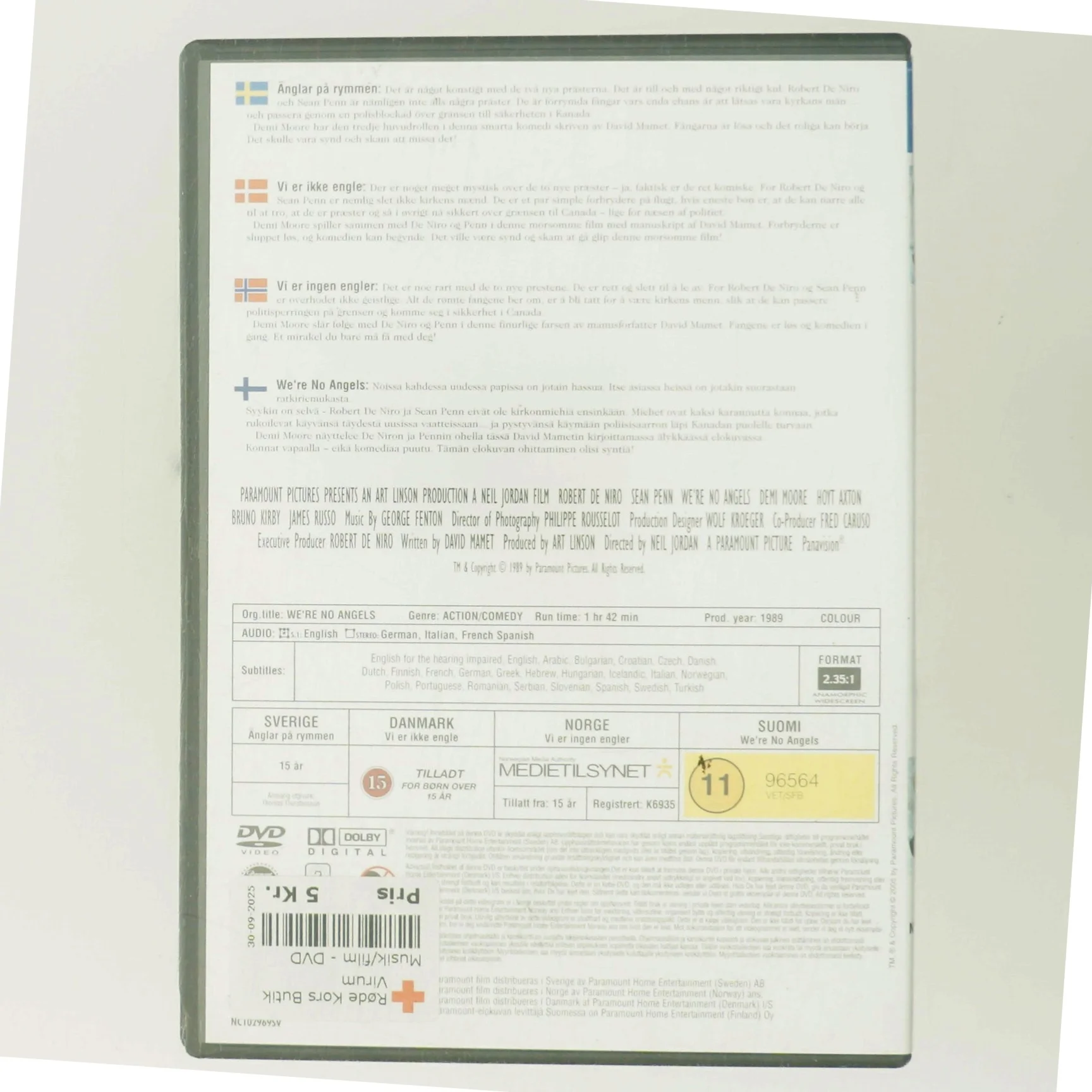 We're No Angels DVD fra Paramount