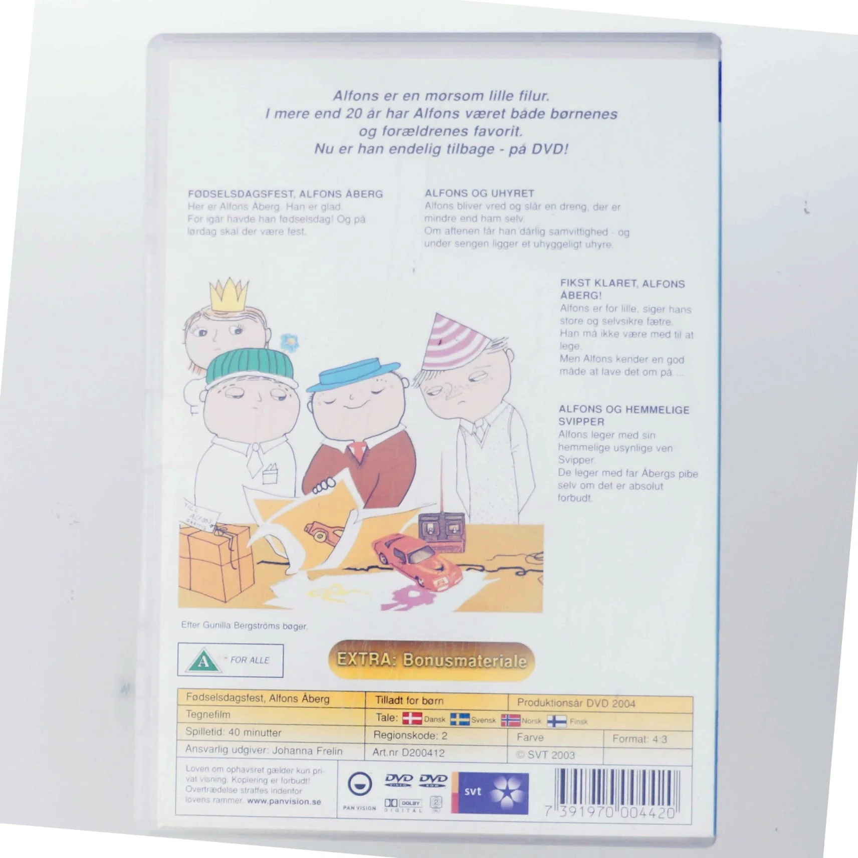 Fødselsdagsfest, Alfons Åberg (DVD) med Thomas Vinding (DVD)