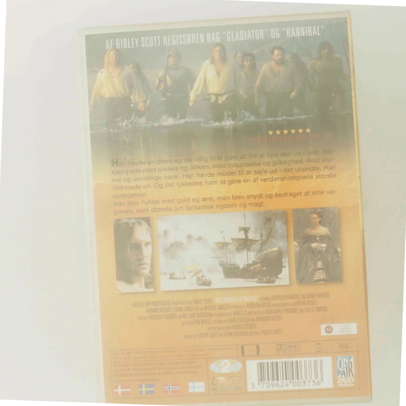 1492: Erobring af Paradis DVD med Gerard Depardieu (DVD)