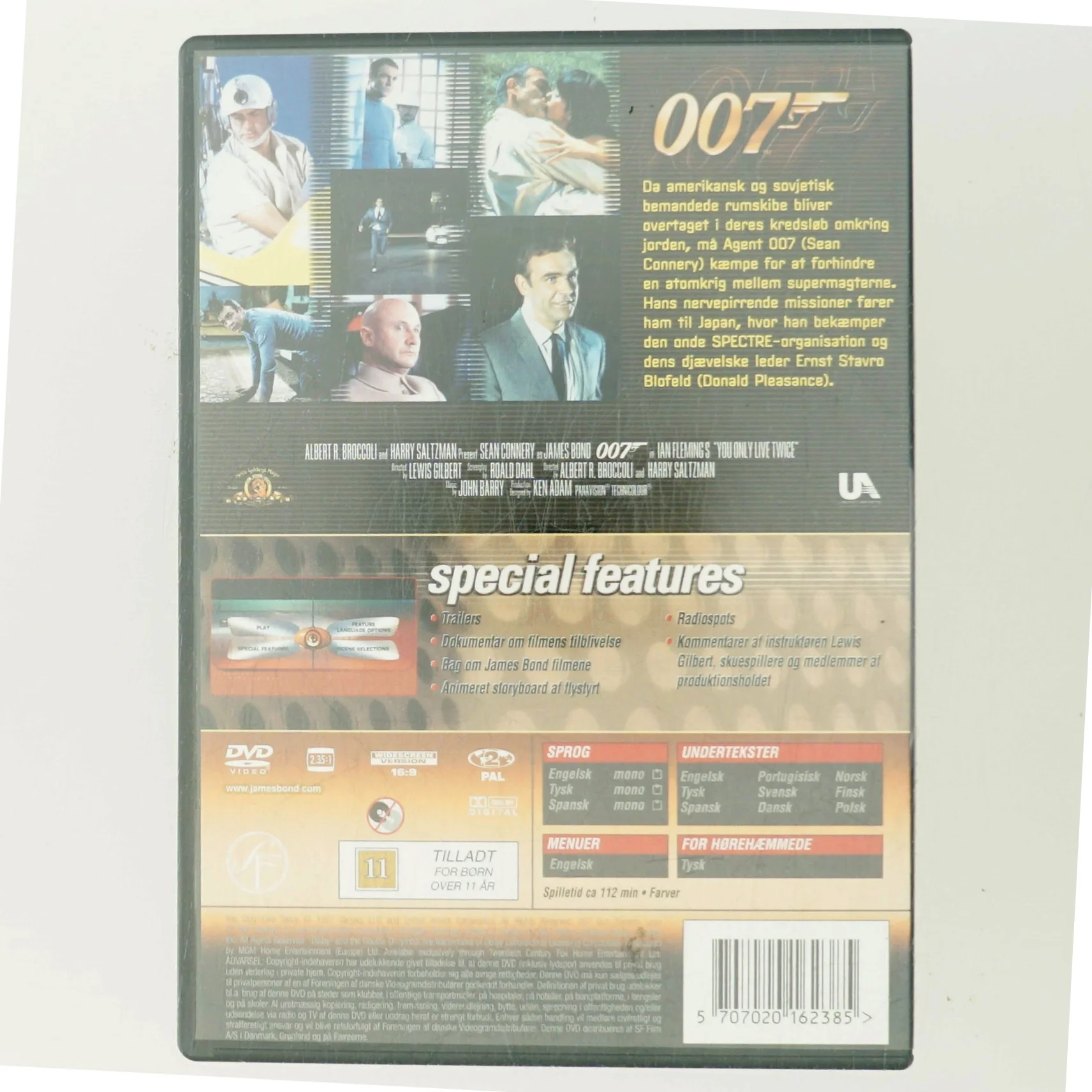 Agent 007 - You Only Live Twice med Sean Connery (DVD)