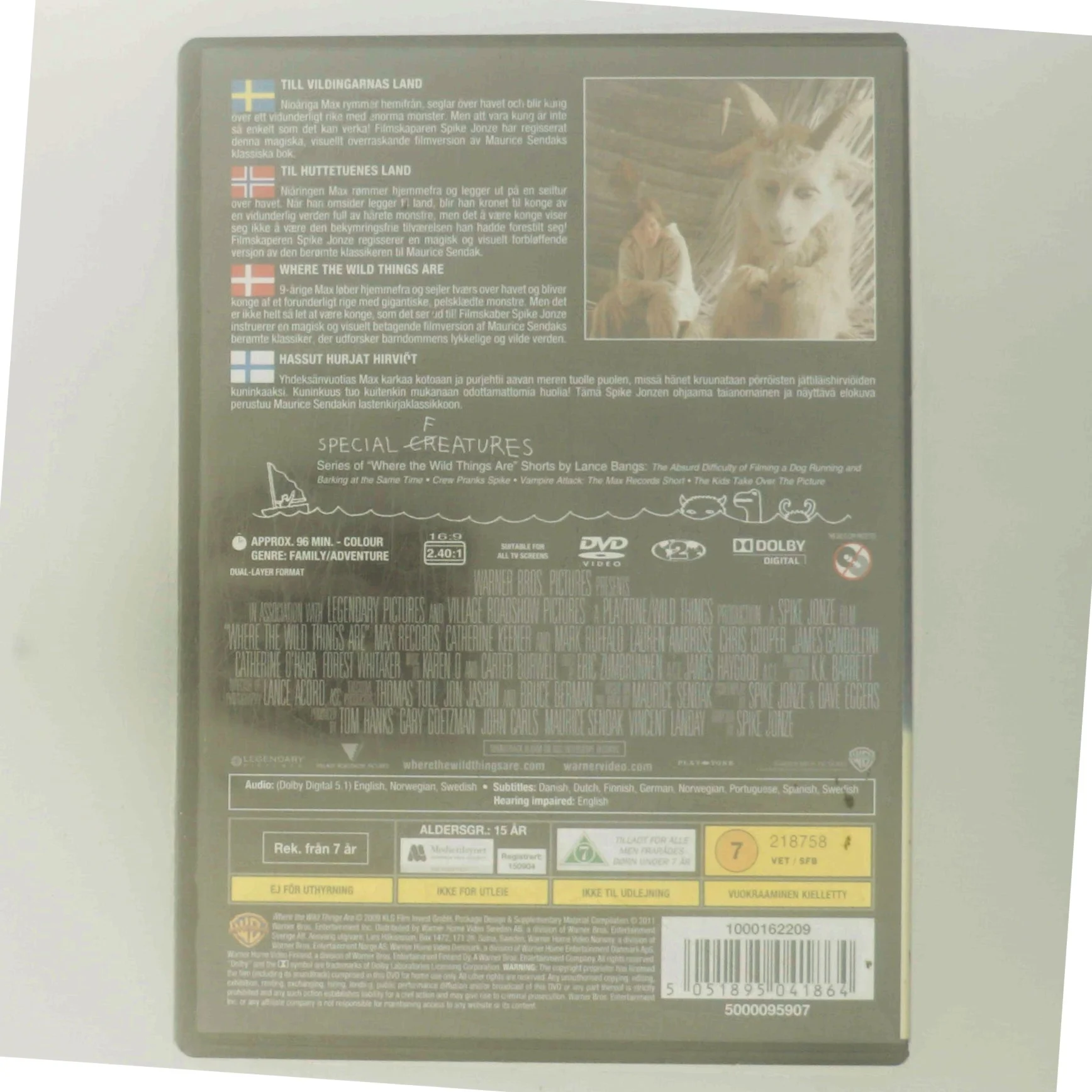 Where The Wild Things Are DVD                                        <span class="label label-blank pull-right" style="margin-right: 3px;">Standard edition</span> med Aktor listen er ikke synlig (DVD)