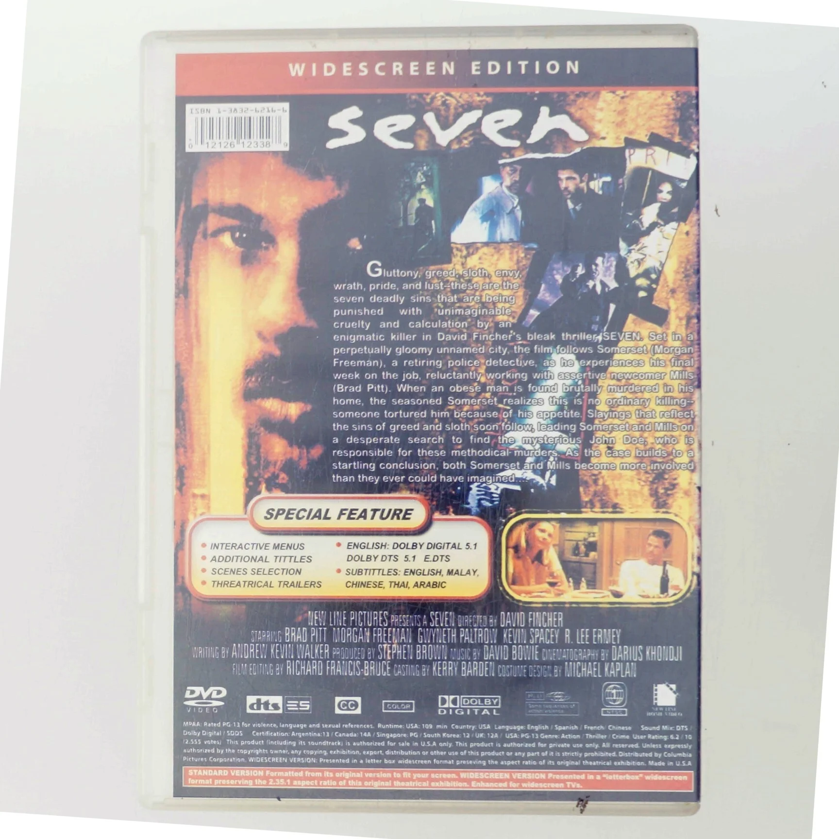 Seven med Brad Pitt (DVD)