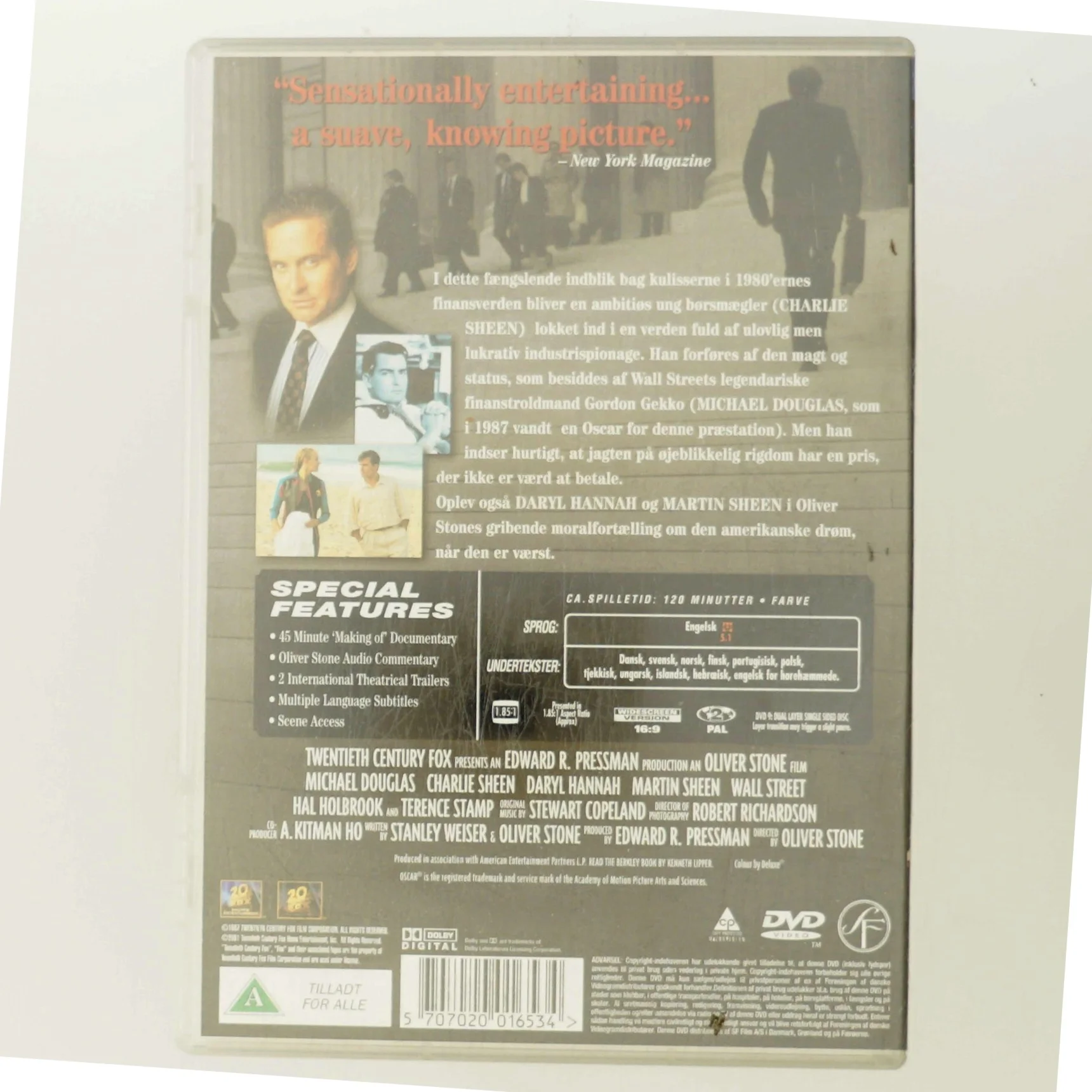 Wall Street (DVD) med Michael Douglas (DVD)