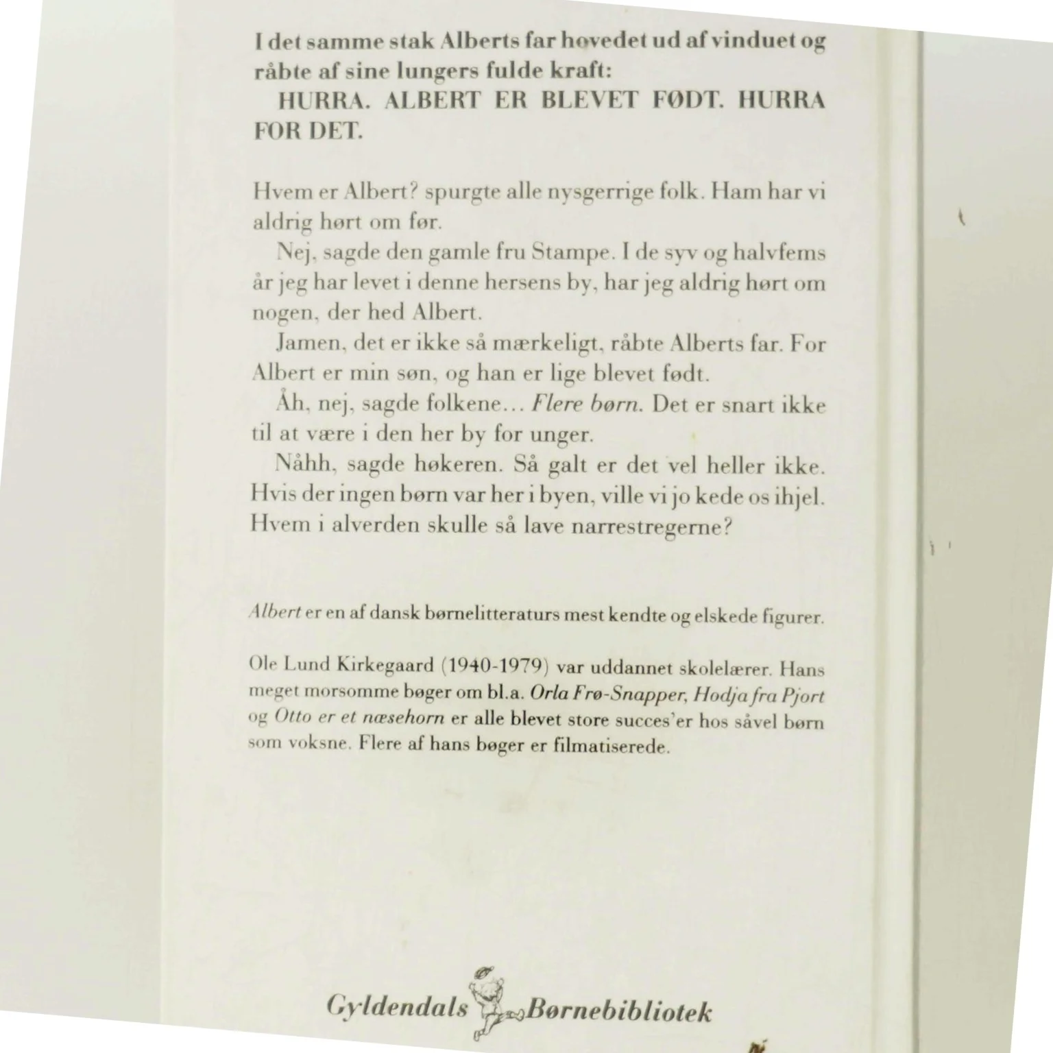 Albert af Ole Lund Kirkegaard (Bog)