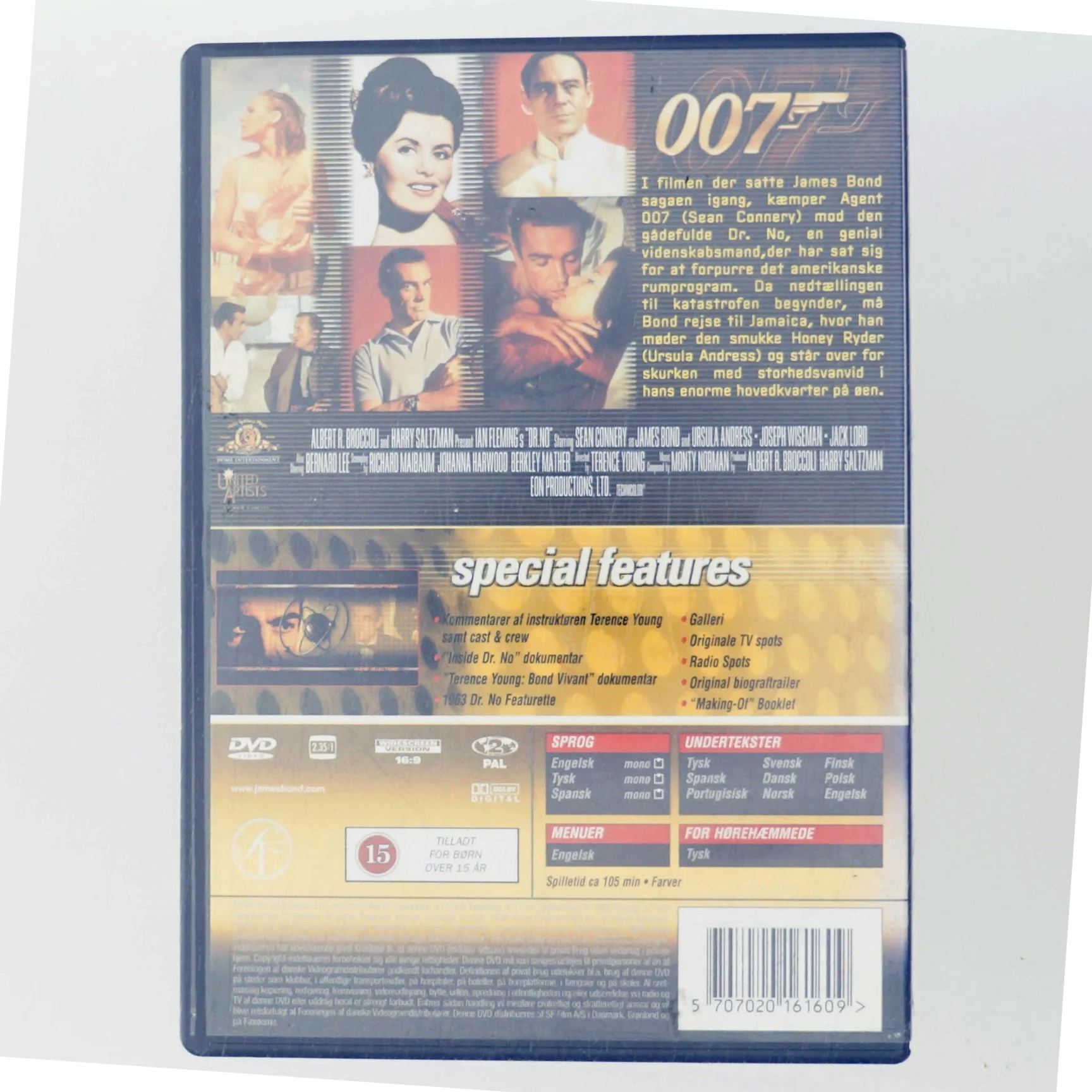 Dr.No, 007 med Sean Connery (DVD)