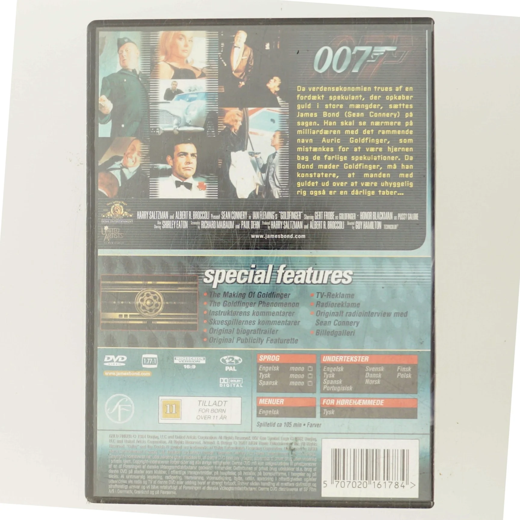 Agent 007 - Goldfinger med Sean Connery (DVD)