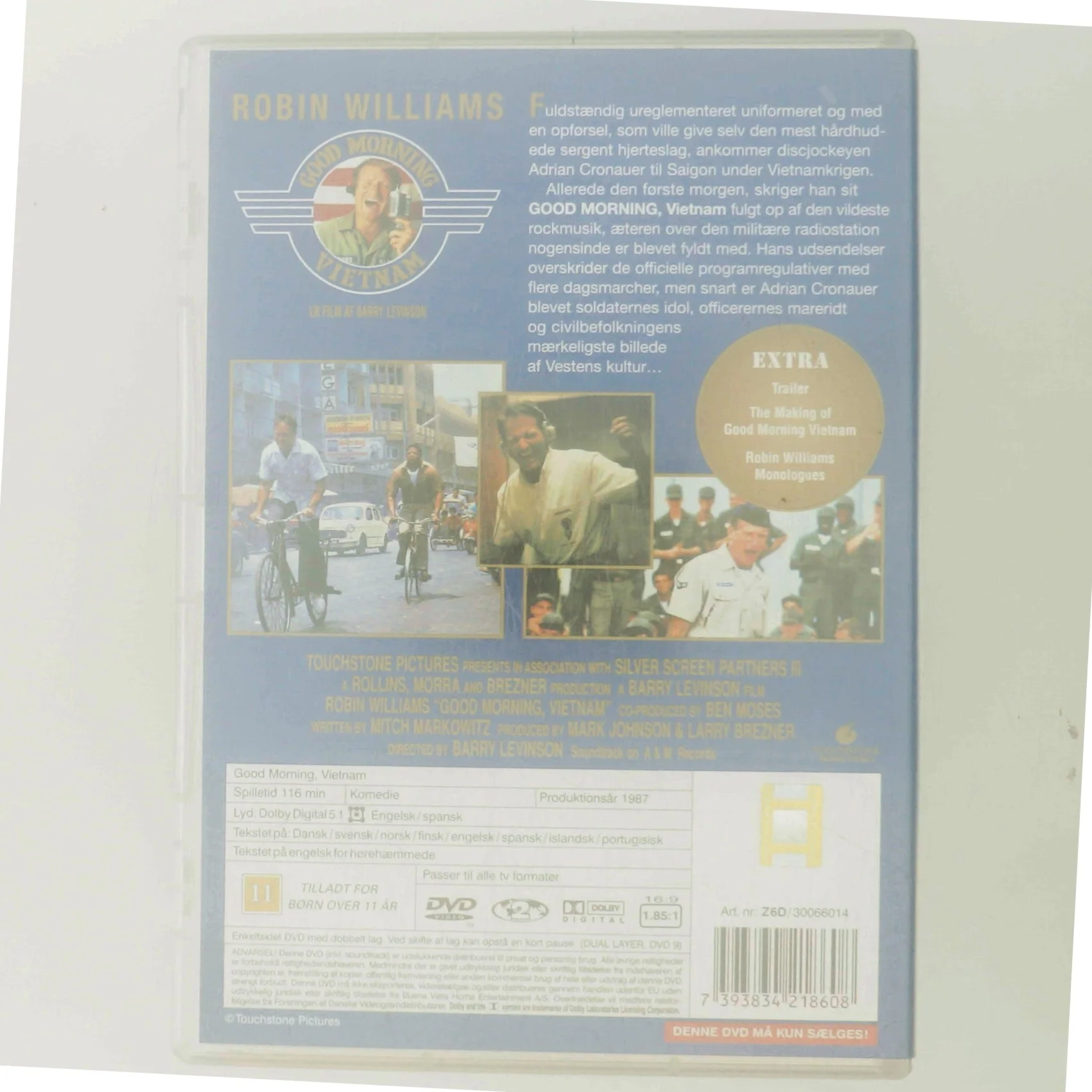 Good Morning Vietnam med Robin Williams (DVD)