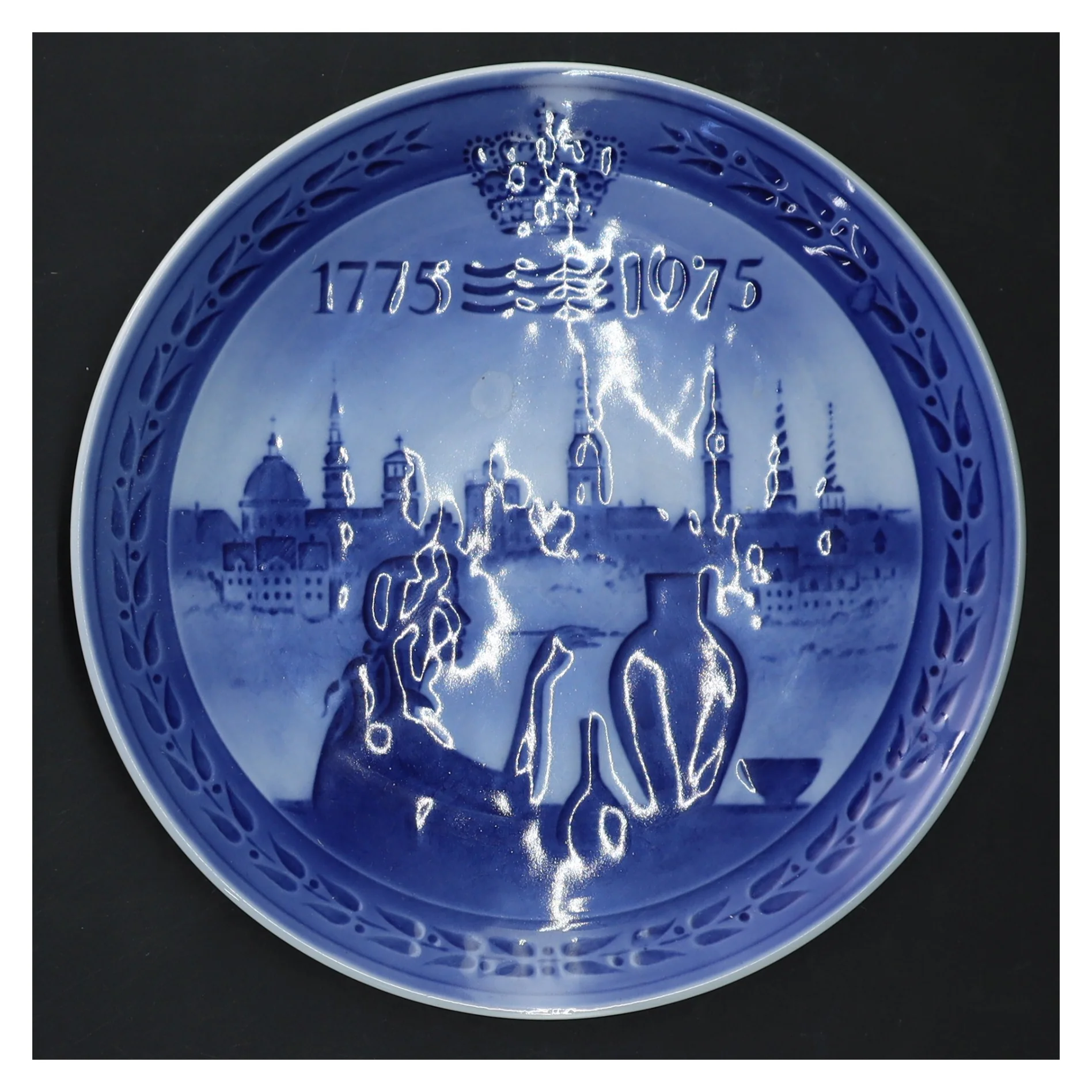 Royal Copenhagen jubil&aelig;um tallerken (str. &Oslash; 18,5 cm) fra Royal Copenhagen