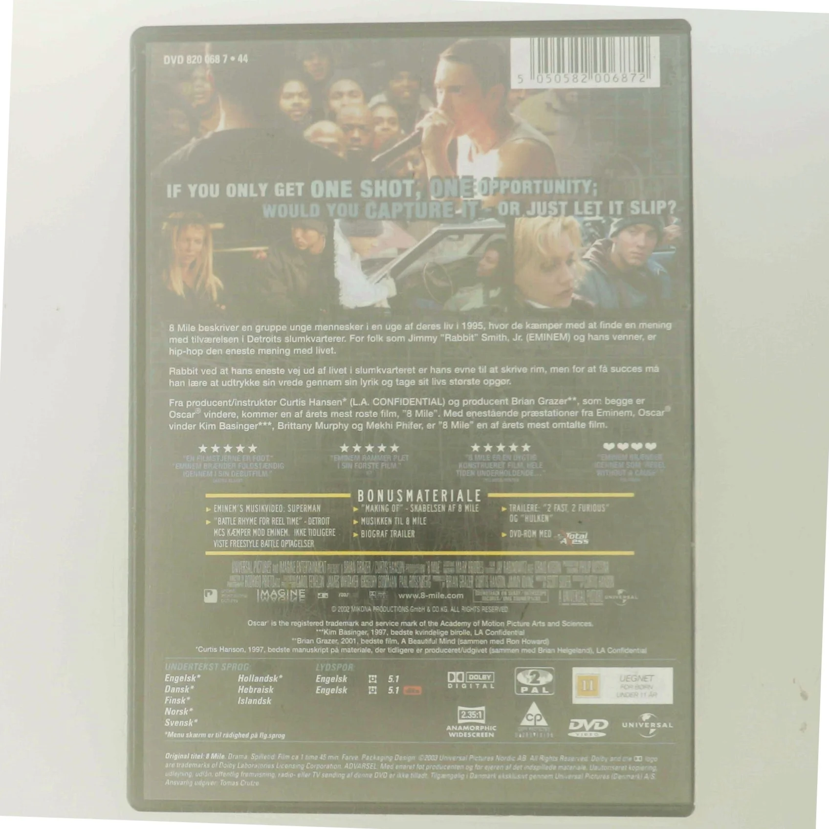 8 Mile med Eminem (DVD)