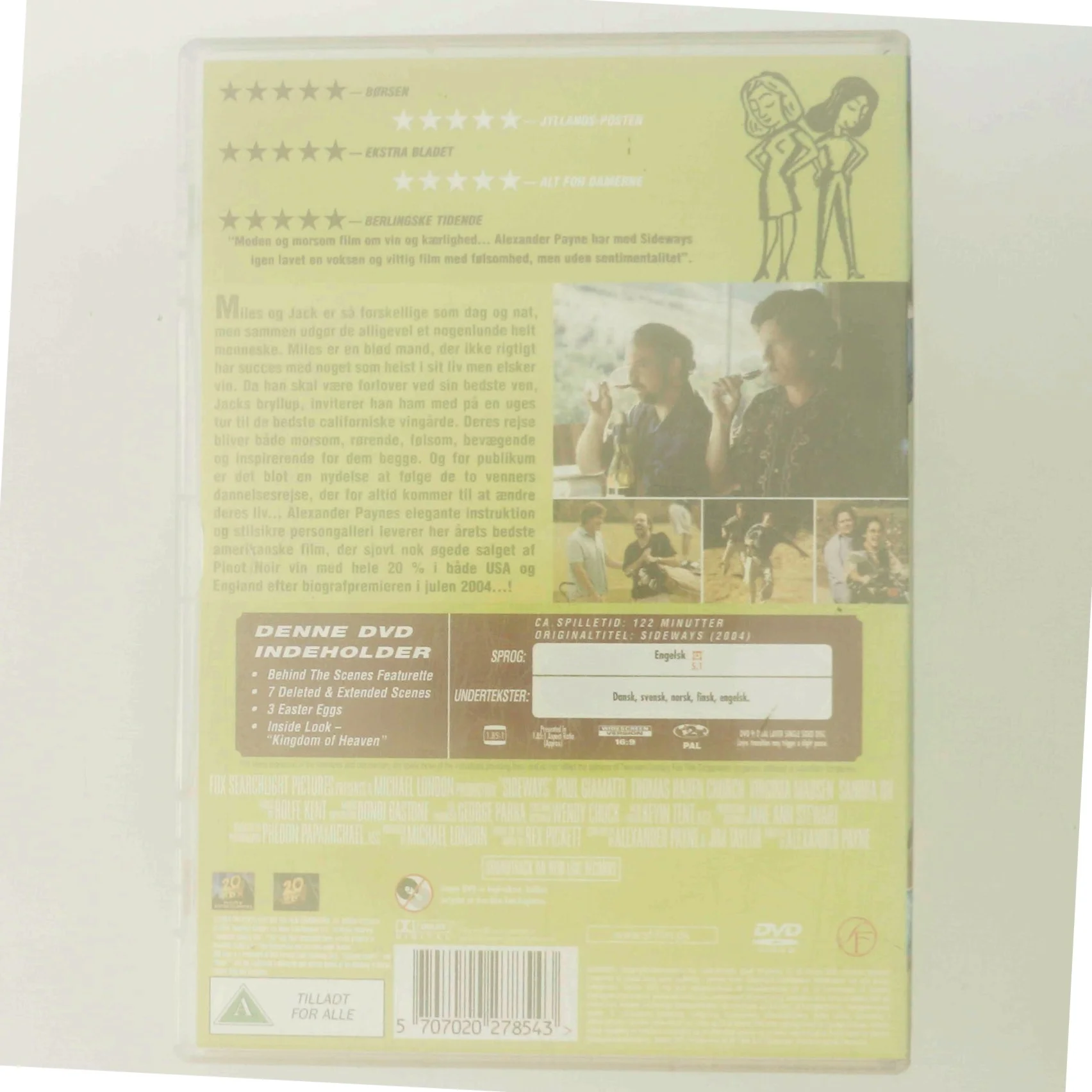 Sideways med Paul Giamatti (DVD)