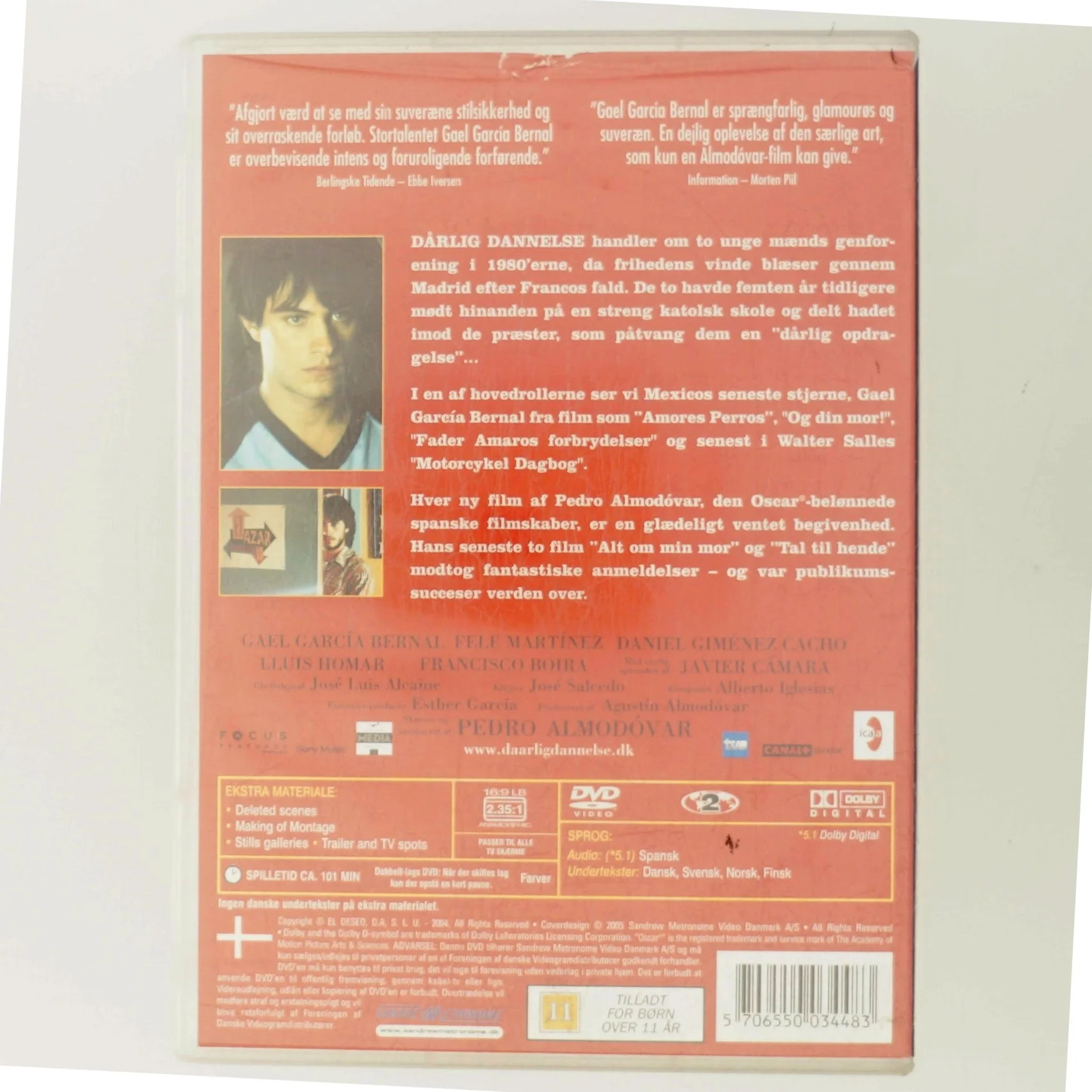 DVD af filmen Dårlig Dannelse