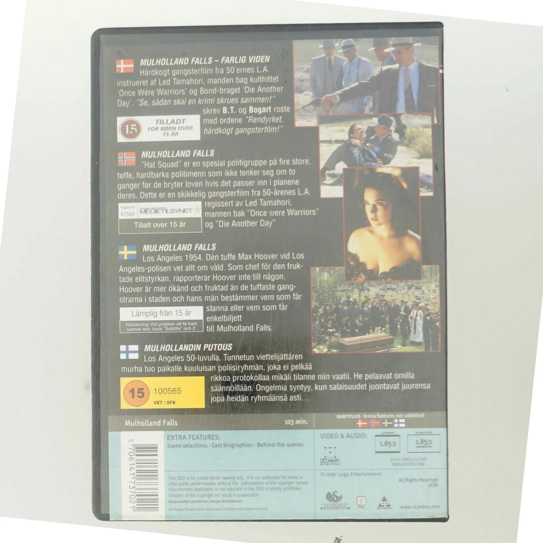 Mulholland Falls med Nick Nolte (DVD)