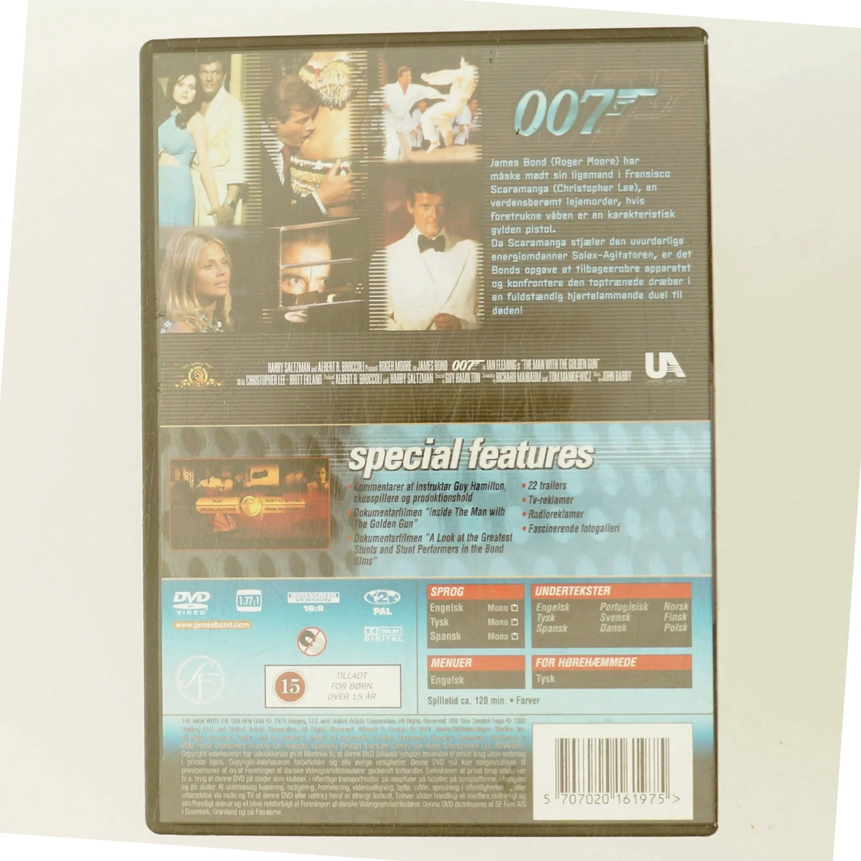 Agent 007 - the Man with the Golden Gun med Roger Moore (DVD)