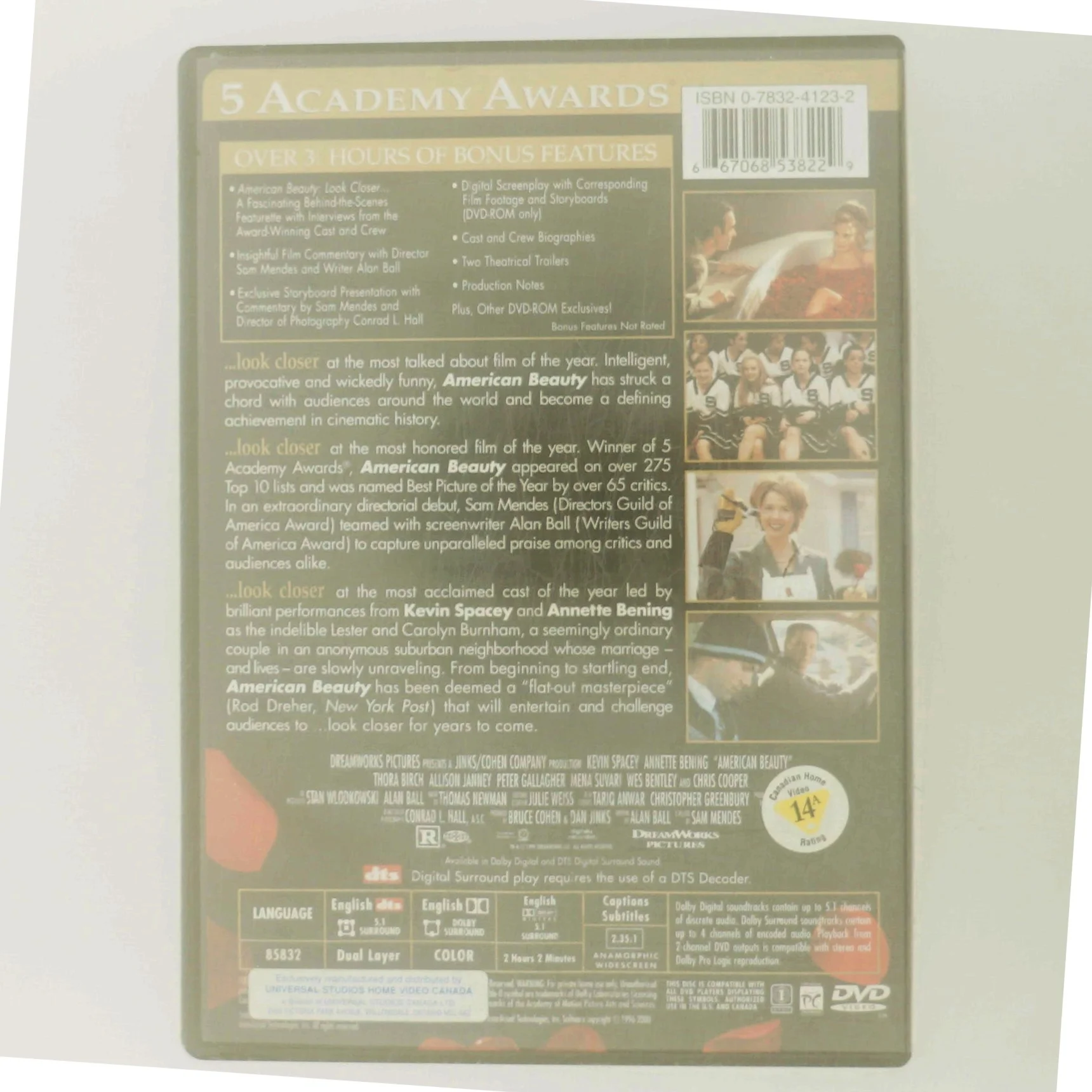 American Beauty [Dvd] [1999] med Kevin Spacey (DVD)