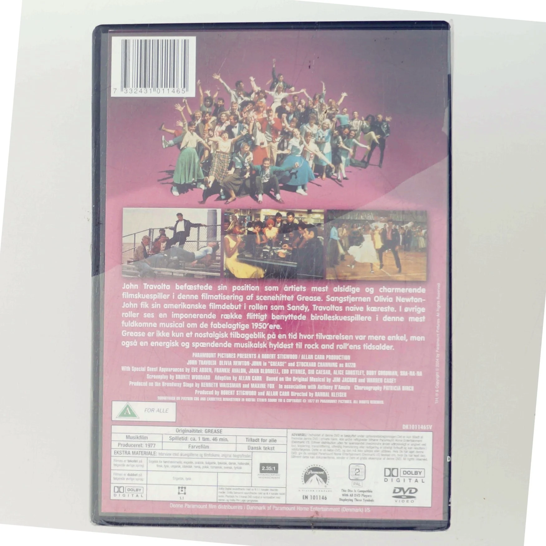 Grease med John Travolta (DVD)