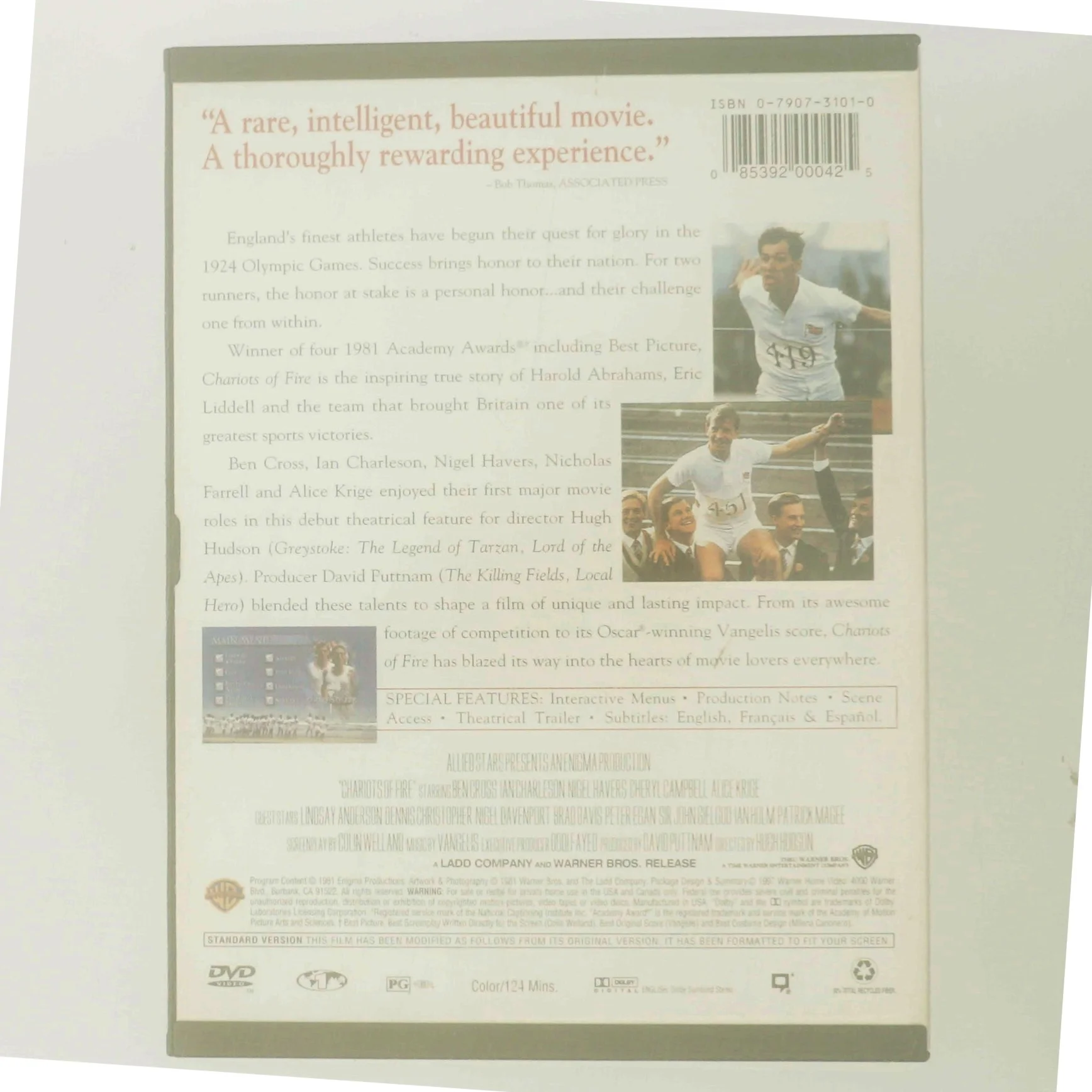 Chariots of Fire med Ben Cross (DVD)