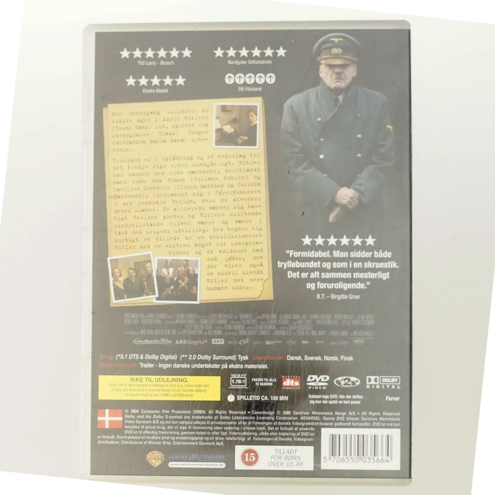 Der Untergang med Bruno Ganz (DVD)