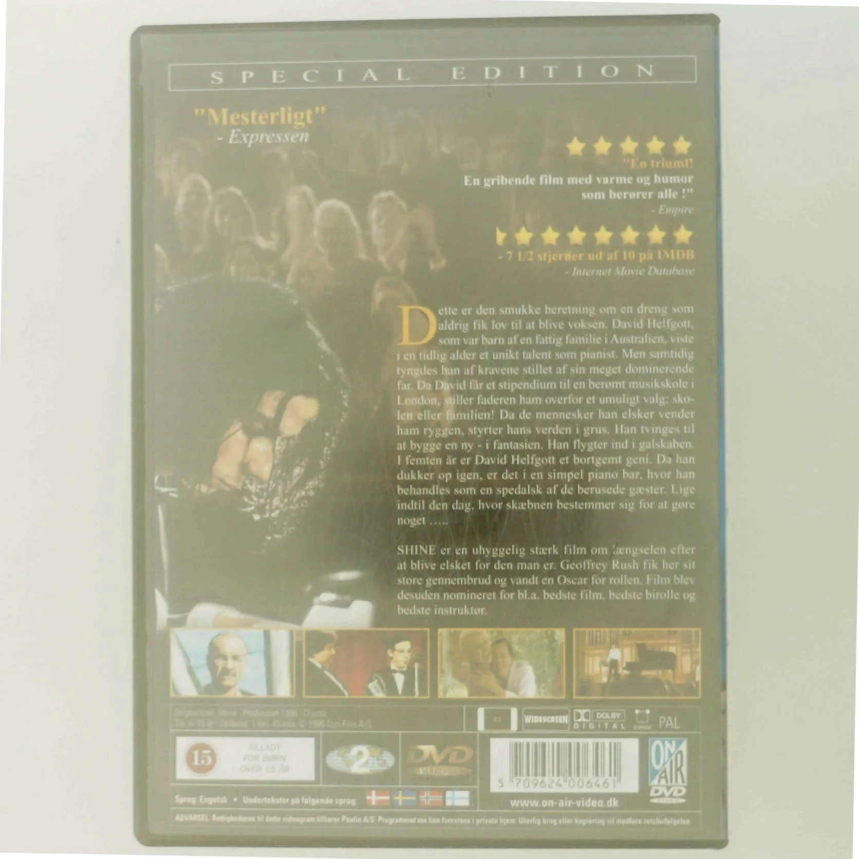 Shine (On-air) med Geoffrey Rush (DVD)