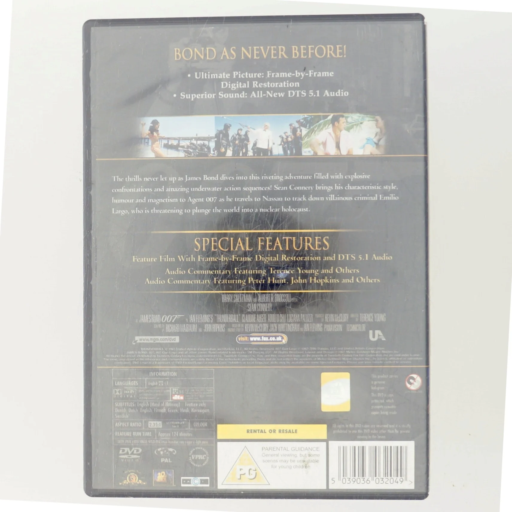 007 Thunderball [Edizione: Regno Unito] med Sean Connery (DVD)