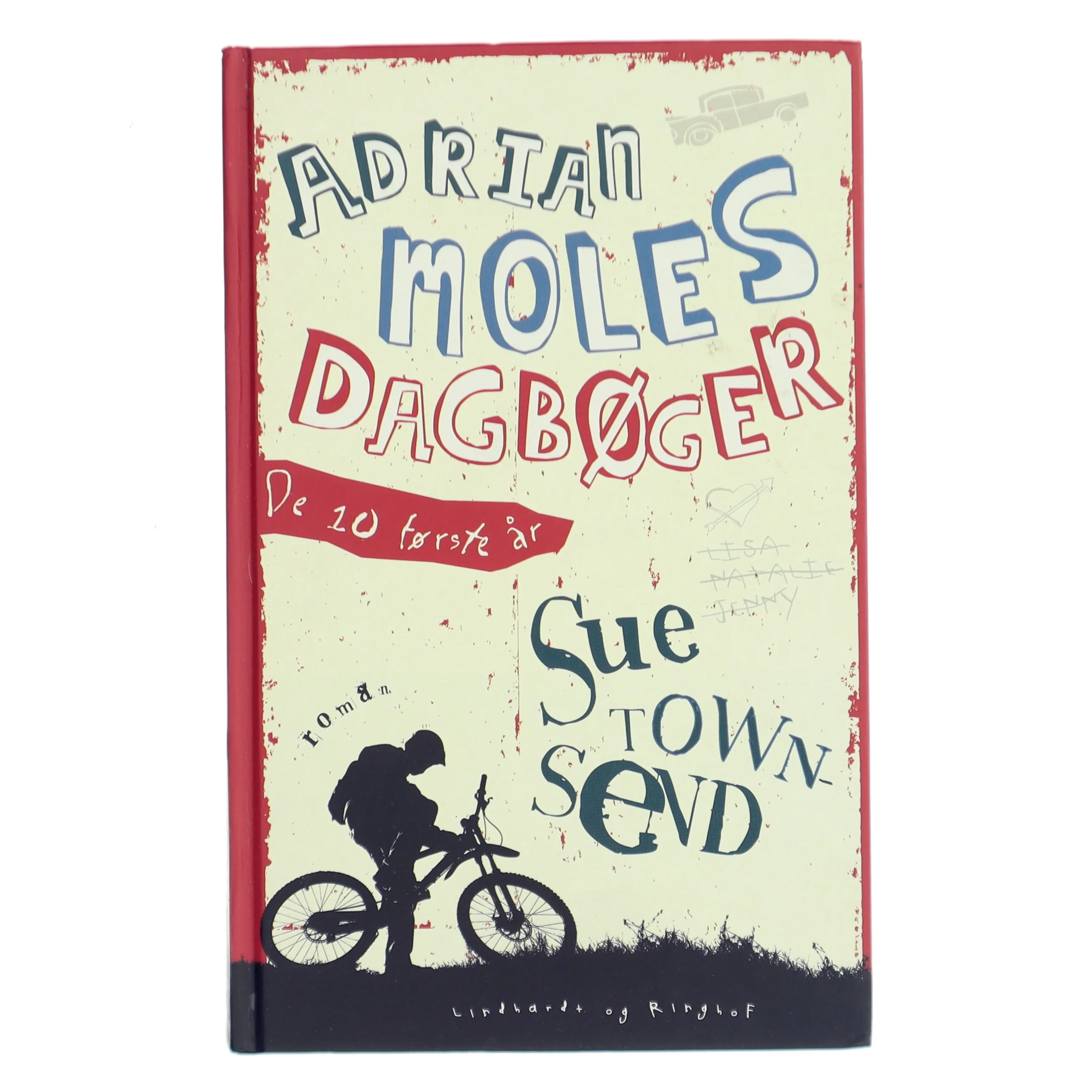 Adrian Moles dagbøger : de første ti år af Sue Townsend (Bog)