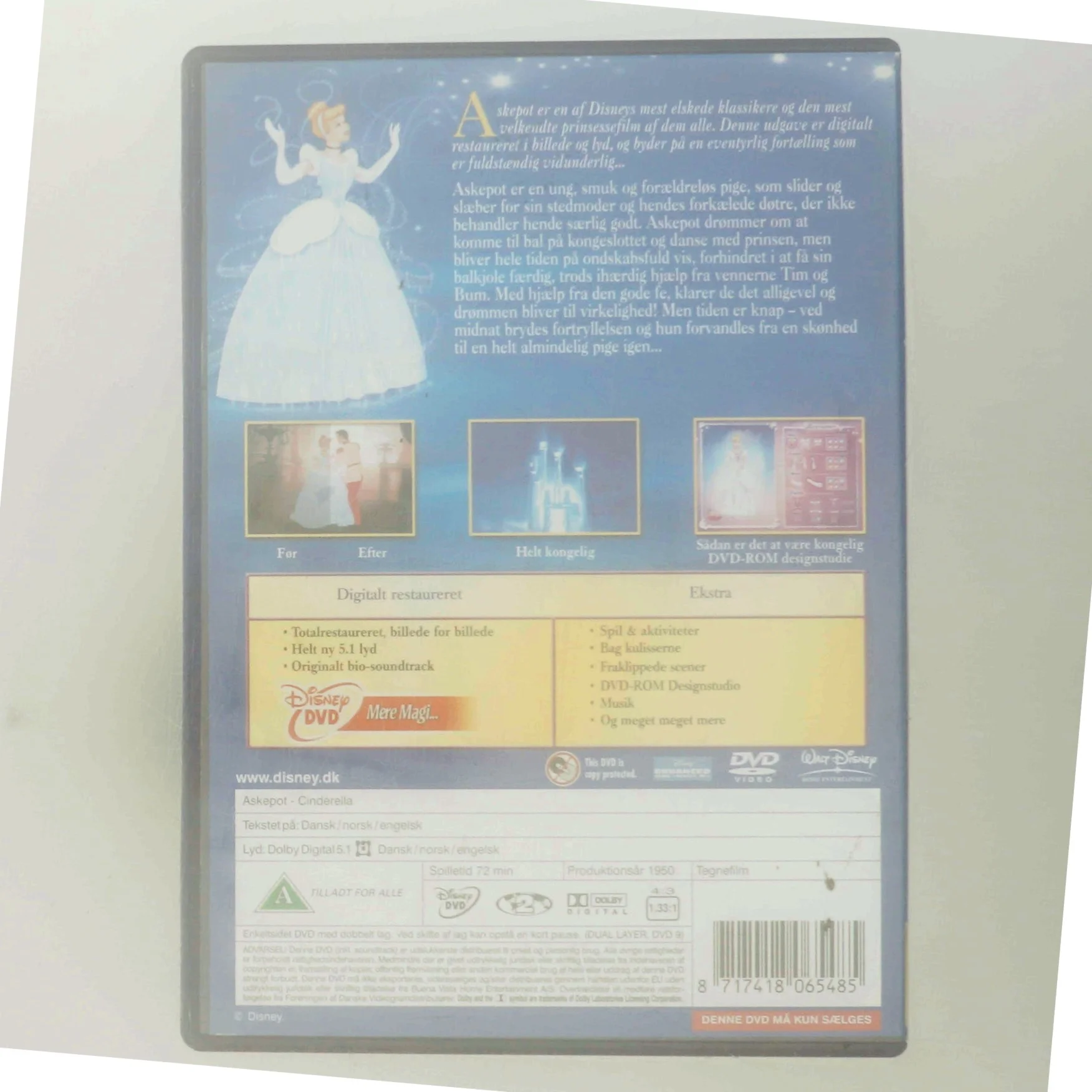 Cinderella (Askepot) med Ikke specificeret (DVD)
