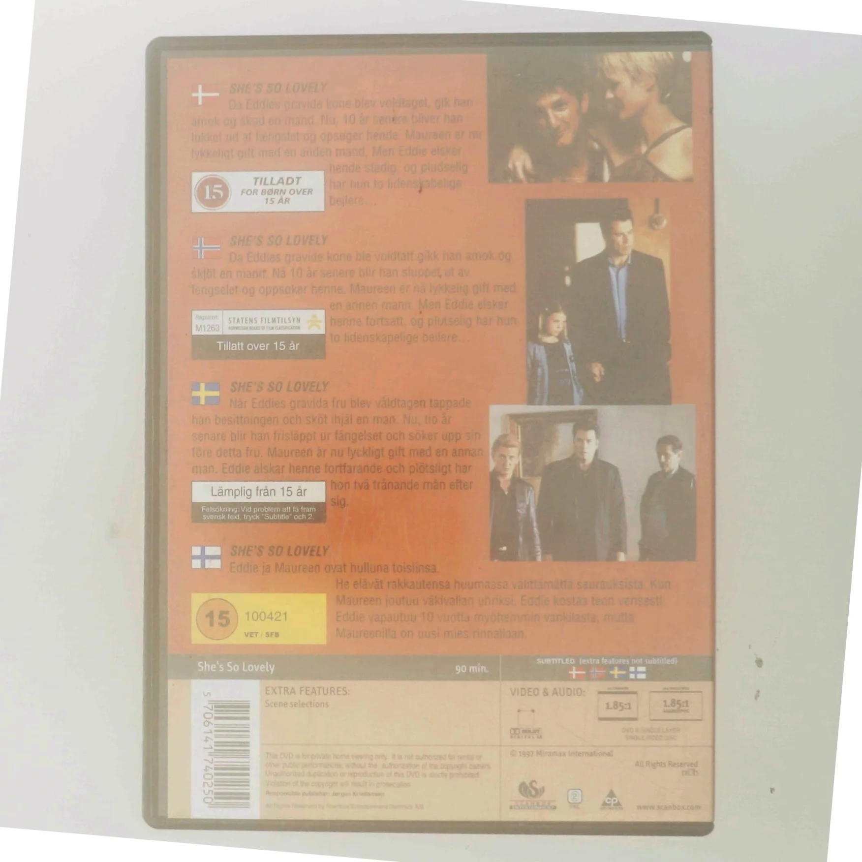 She's So Lovely (1997) [DVD] med Sean Penn (DVD)