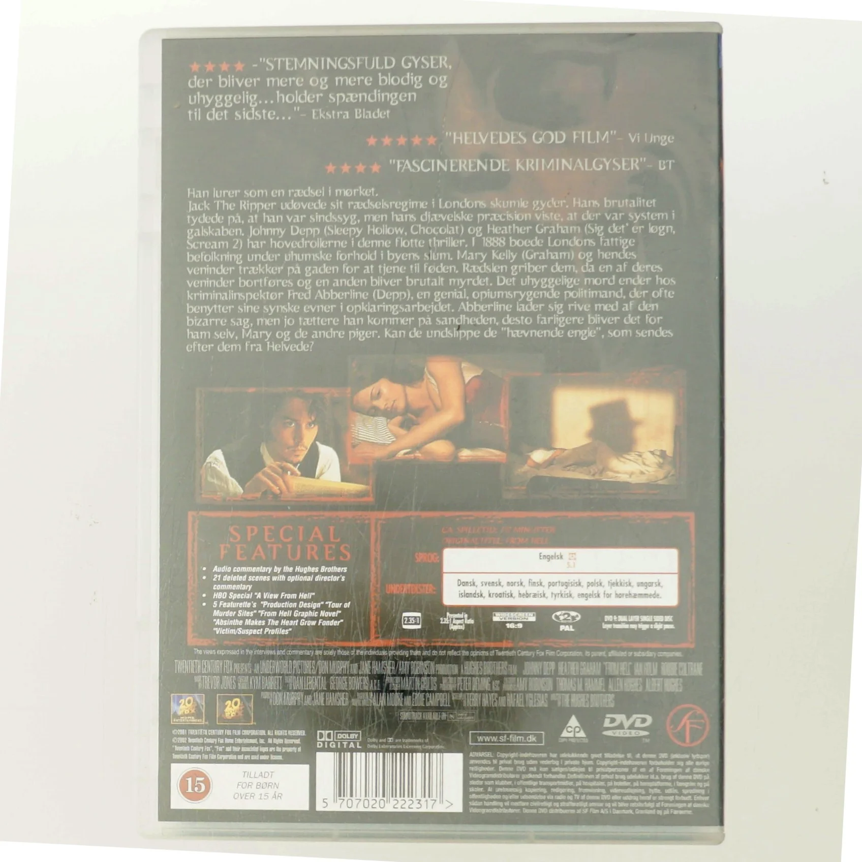 From Hell med Johnny Depp (DVD)