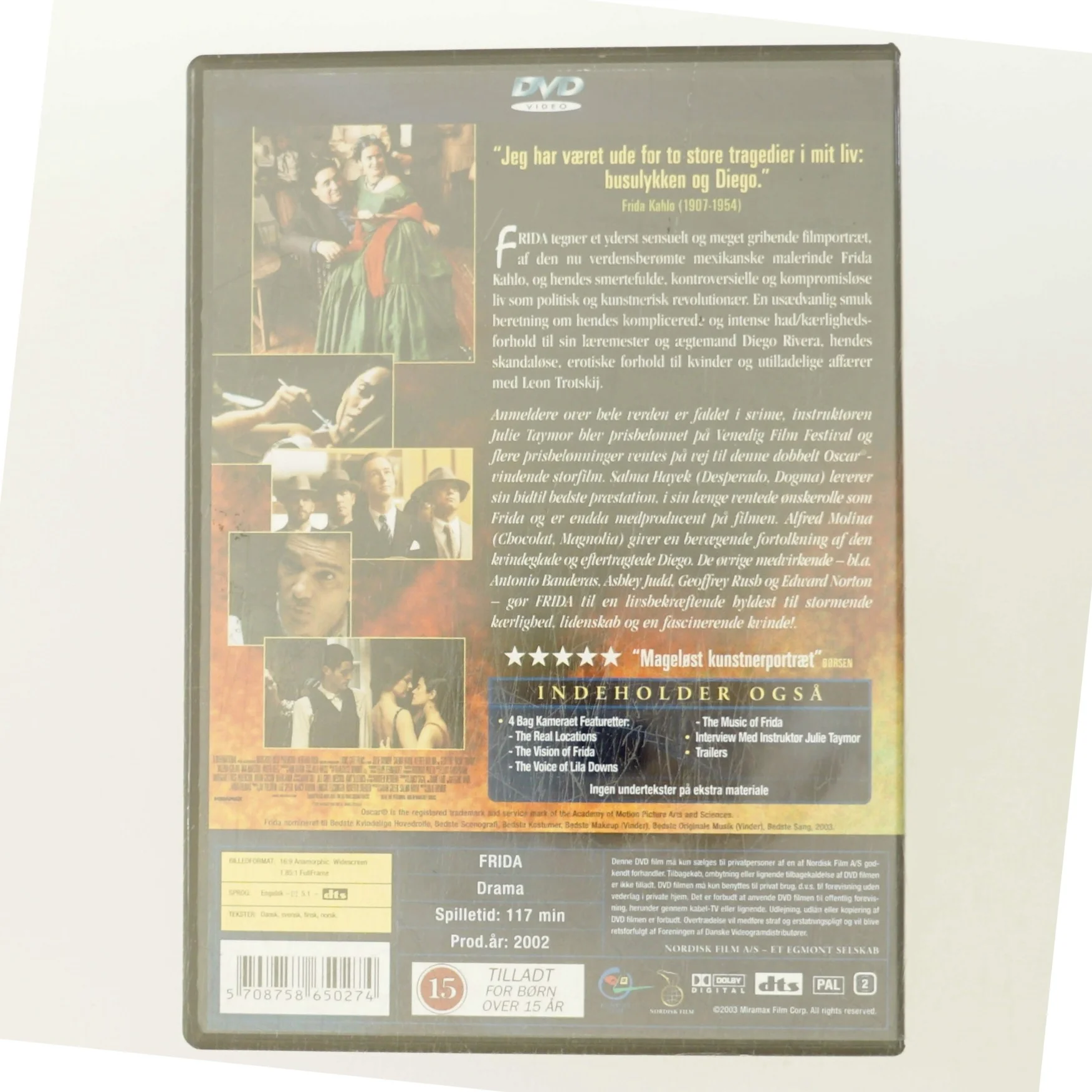 Frida med Salma Hayek (DVD)