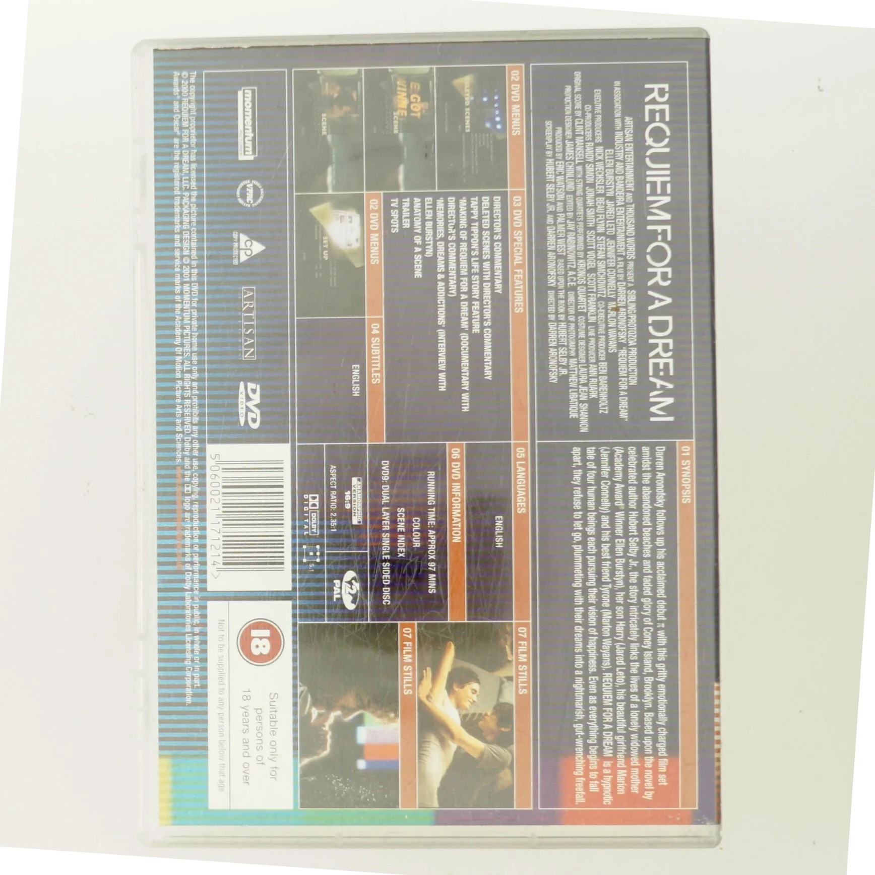 Requiem For A Dream med Ellen Burstyn (DVD)