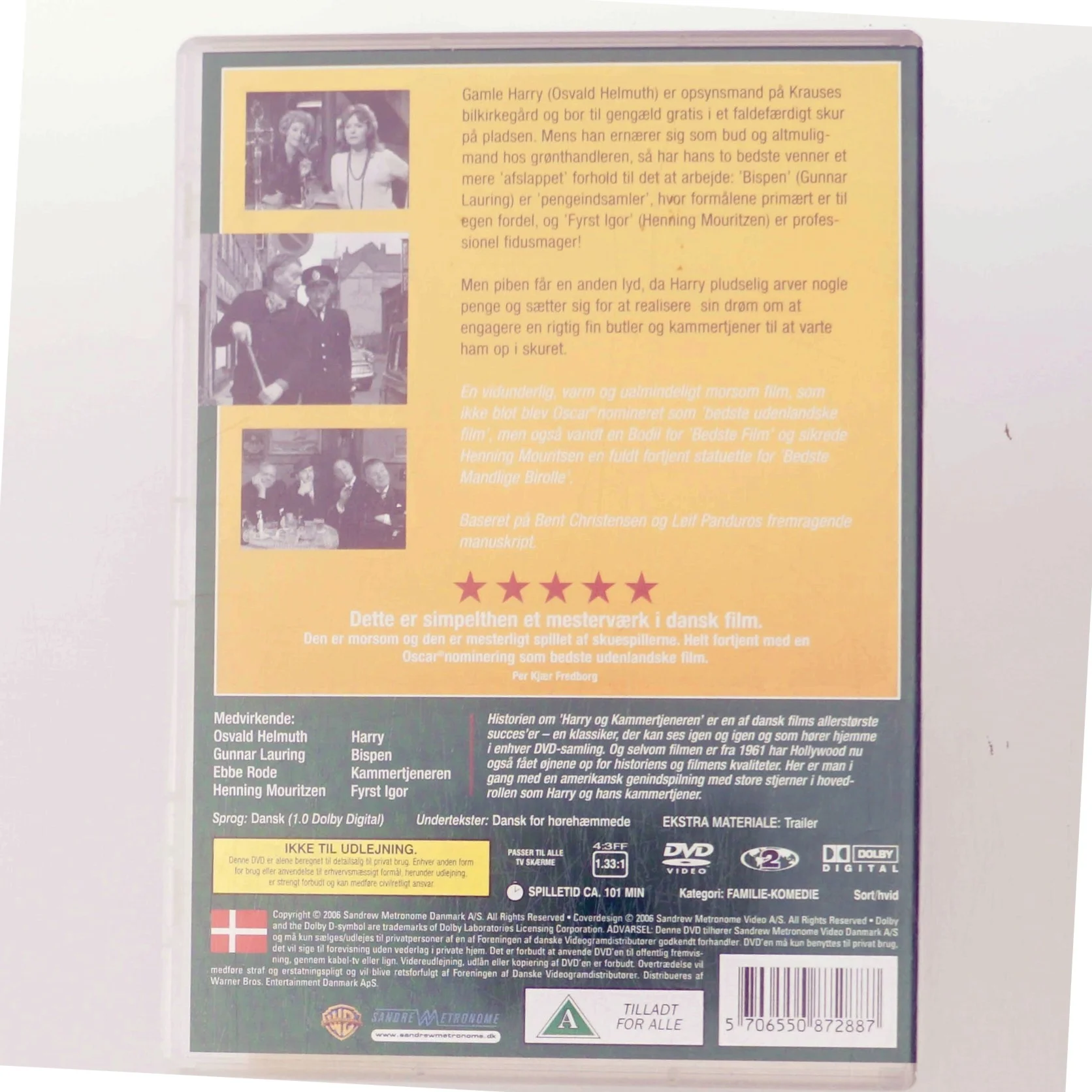 Harry og Kammertjeneren med Osvald Helmuth (DVD)