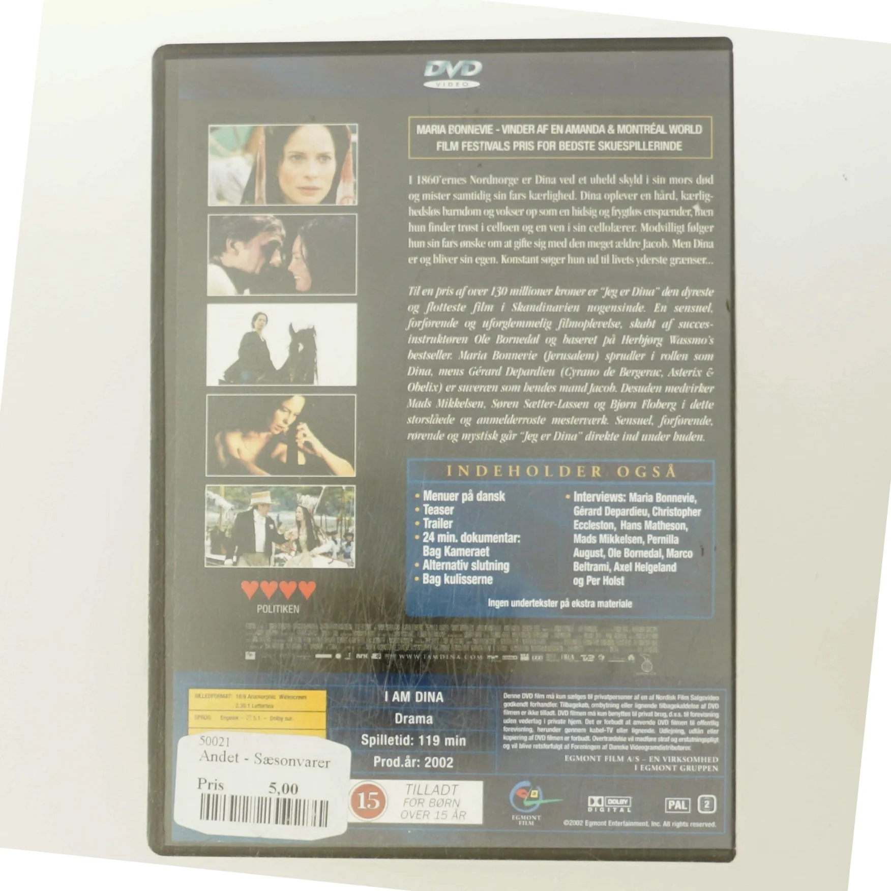 Jeg er Dina med Maria Bonnevie (DVD)