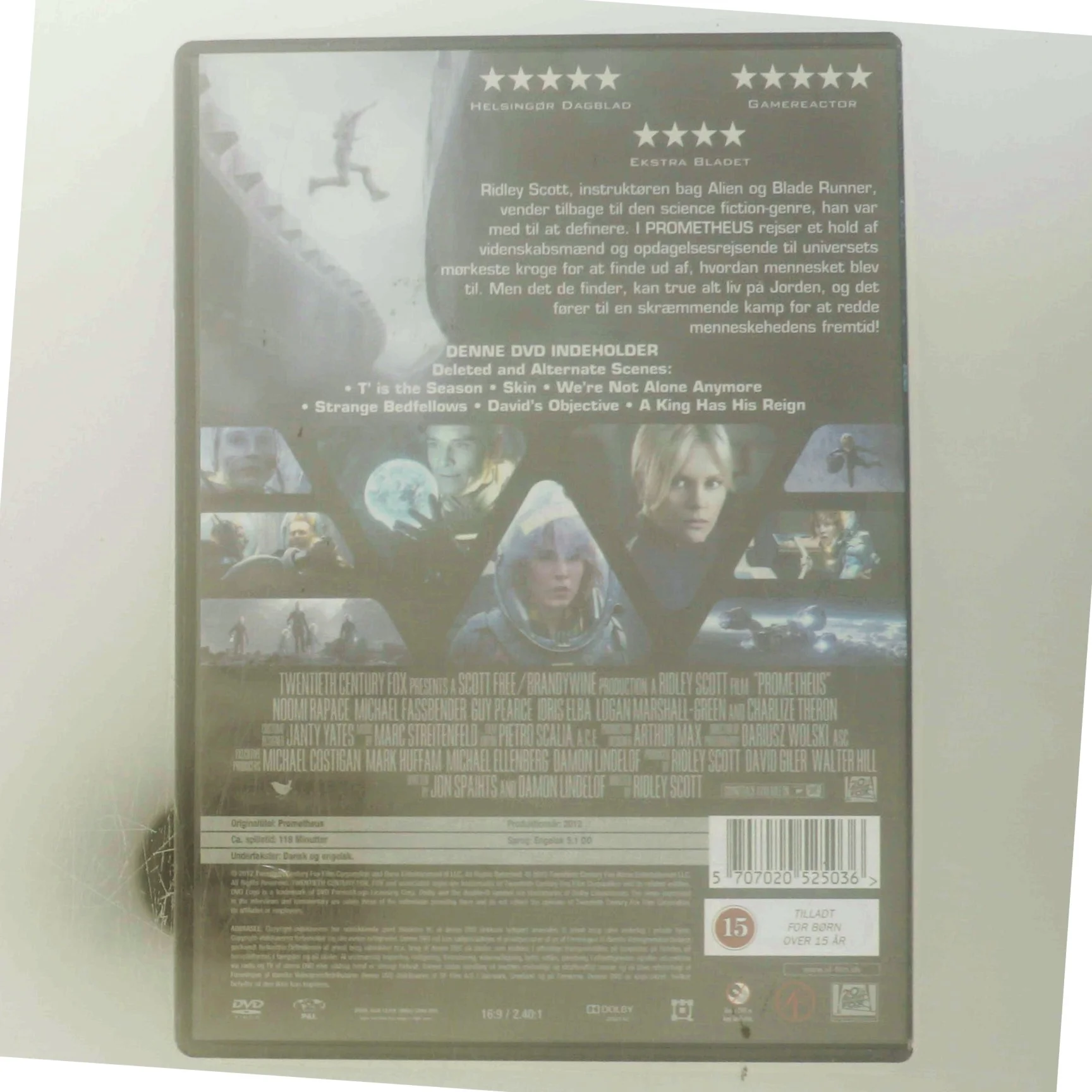 Prometheus med Noomi Rapace (DVD)