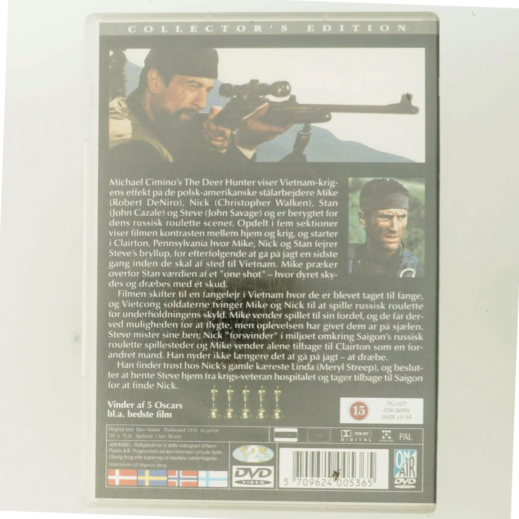 Deer Hunter [ NON-USA FORMAT  PAL  Reg.2 Import - Denmark ] fra Michael Cimino med Robert DeNiro (DVD)