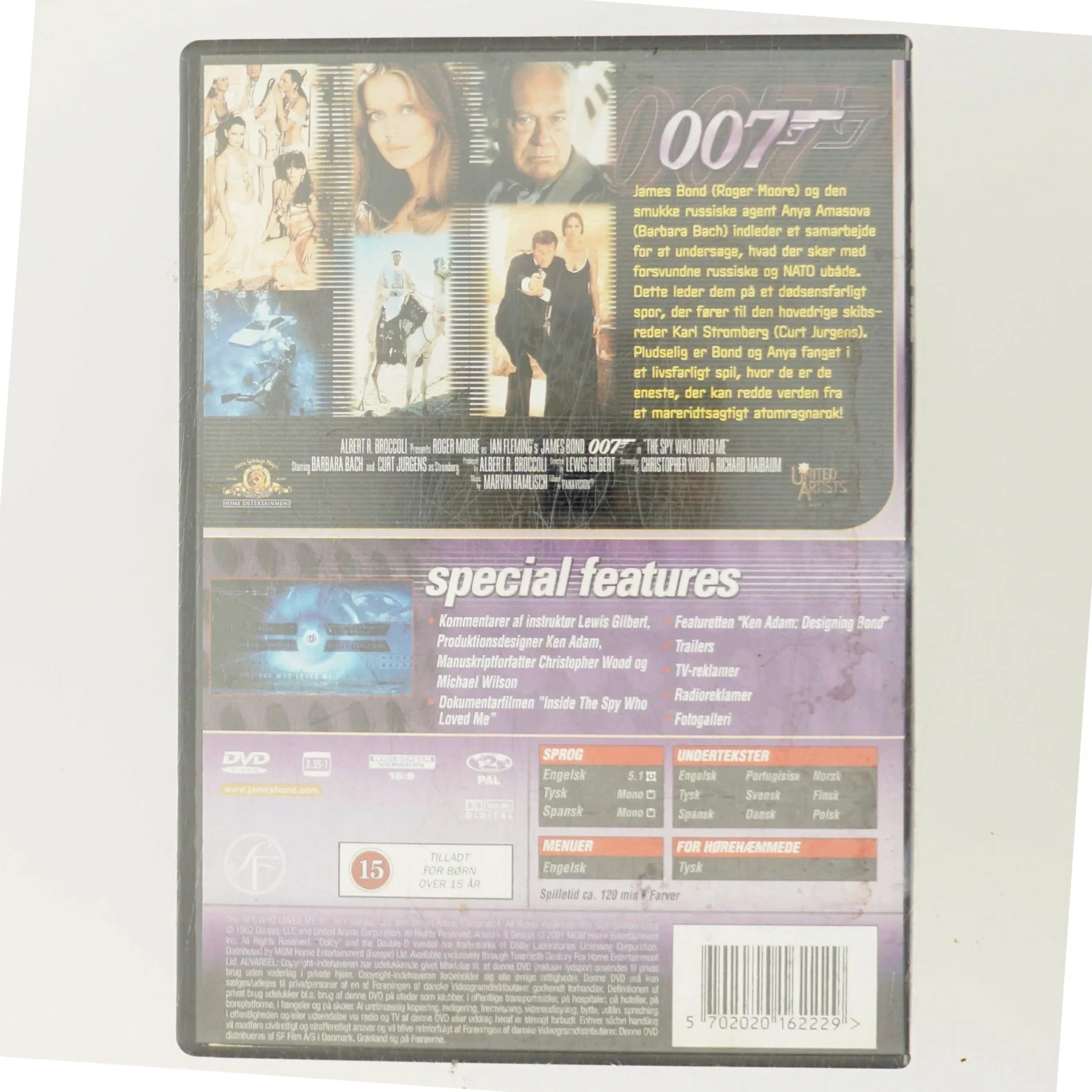 Agent 007 - the Spy Who Loved Me med Roger Moore (DVD)
