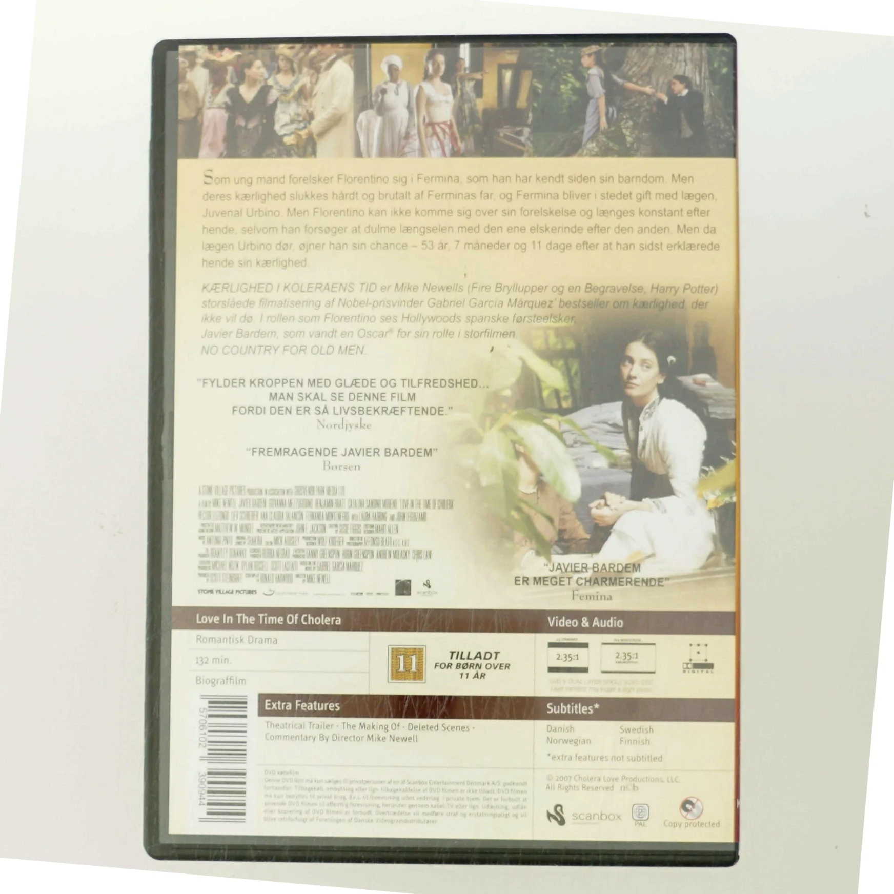 Kærlighed I Koleraens Tid med Javier Bardem (DVD)