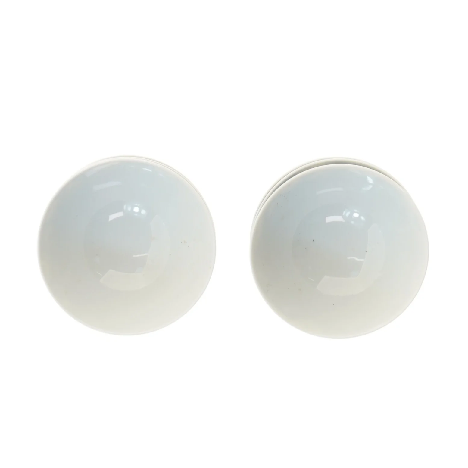 Blå- og hvidmønstrede skåle (str. 6 stk Ø 12 cm)