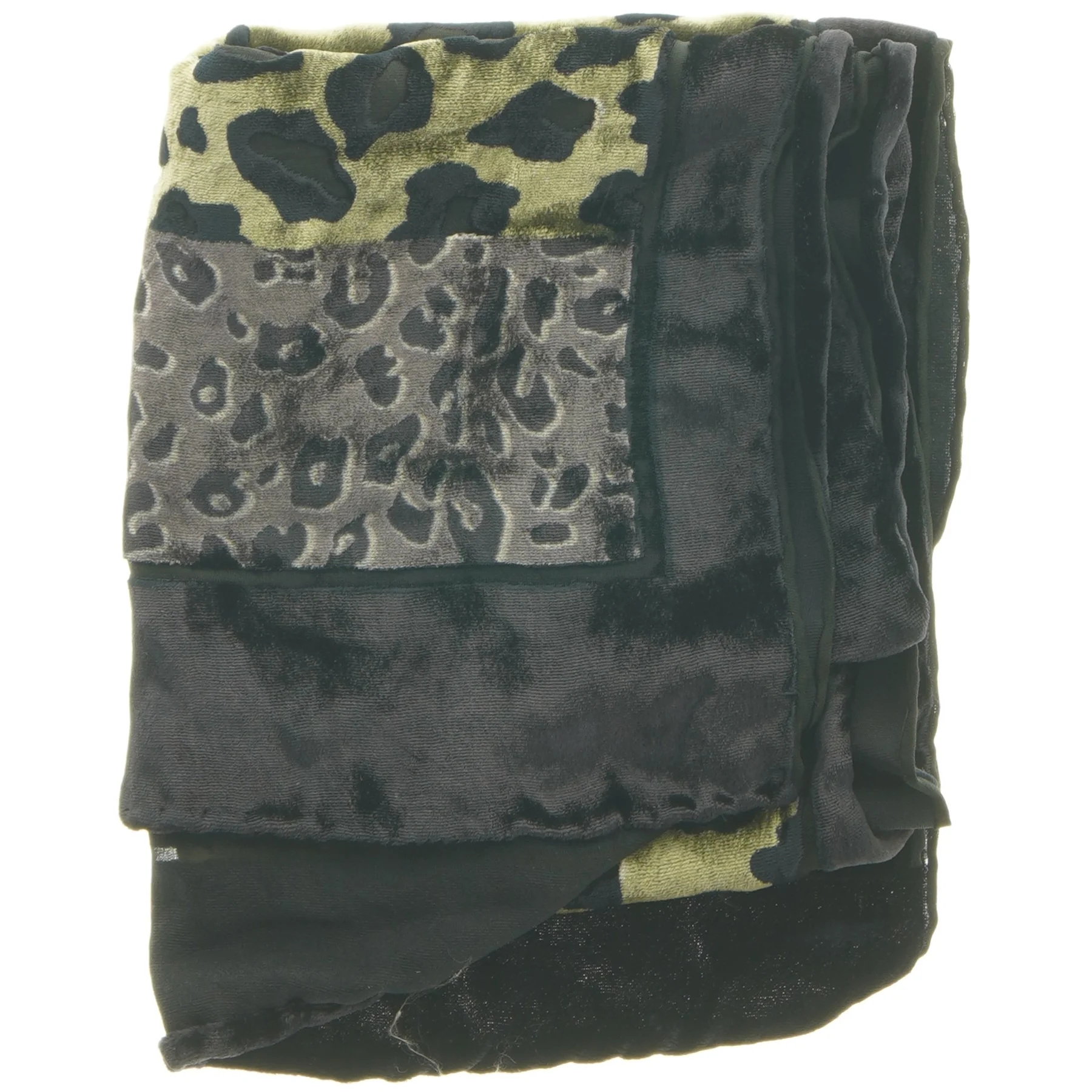 Tørklæde med dyreprint (str. 33x147 cm)