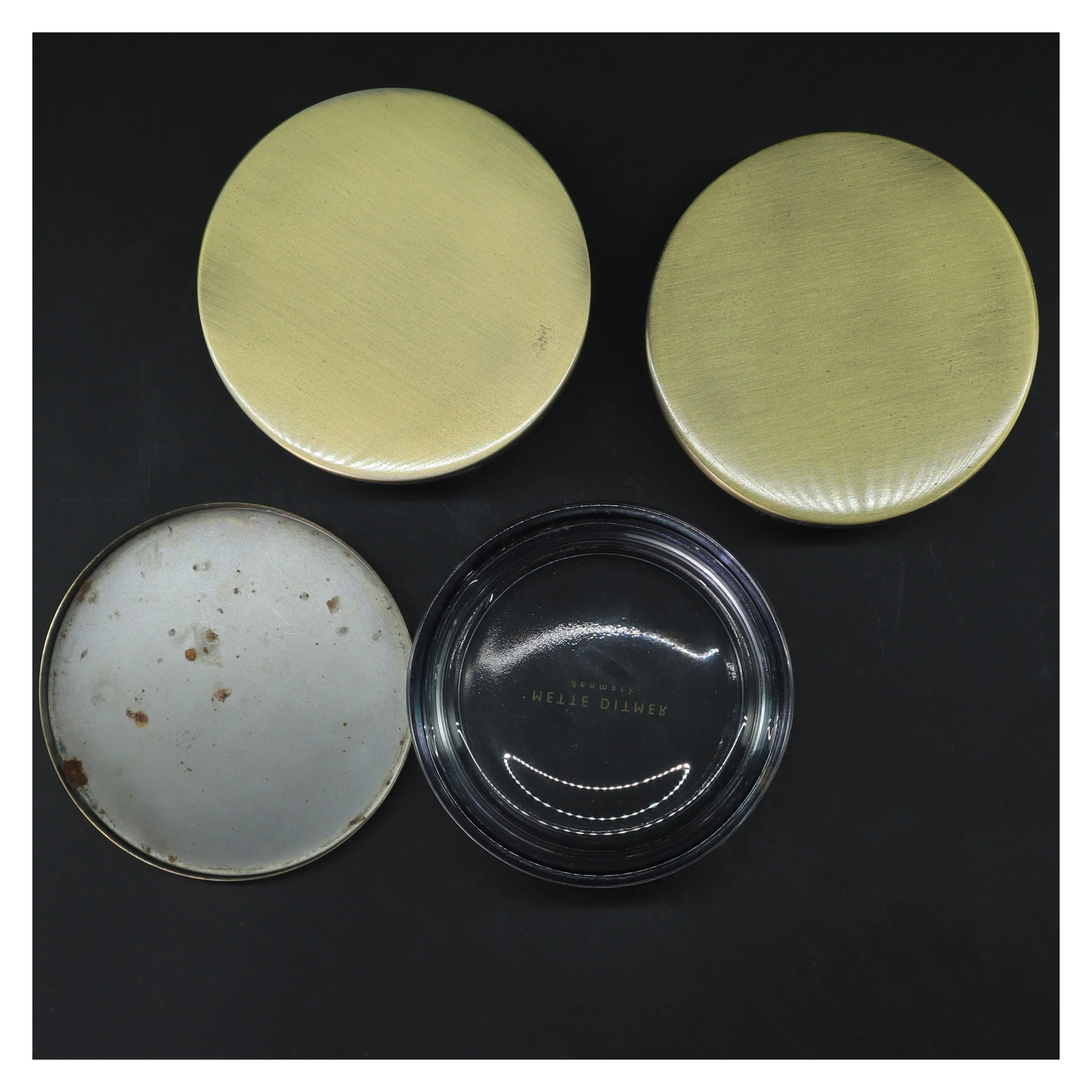 Opbevaringsglas med messinglåg (str. 3 stk Ø 11 cm) fra Mette Diemer