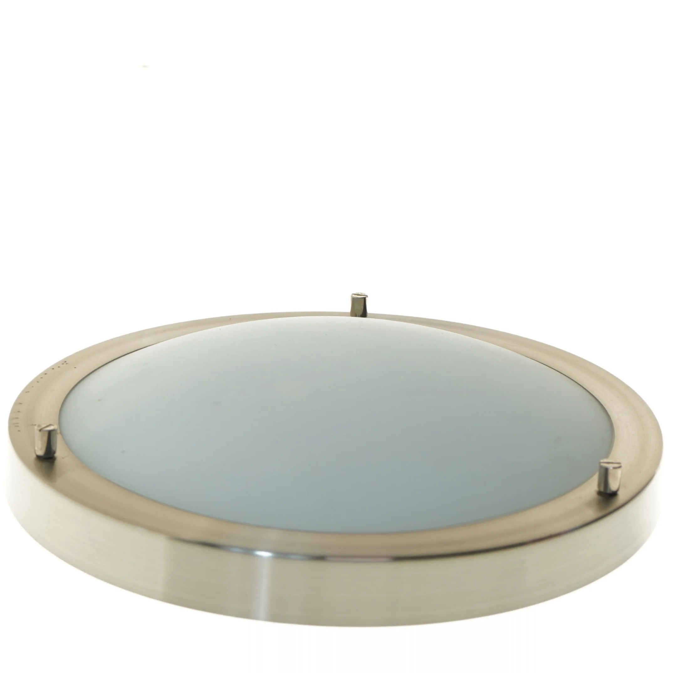 Rund loftlampe med metalramme (str. Ø 31 cm)