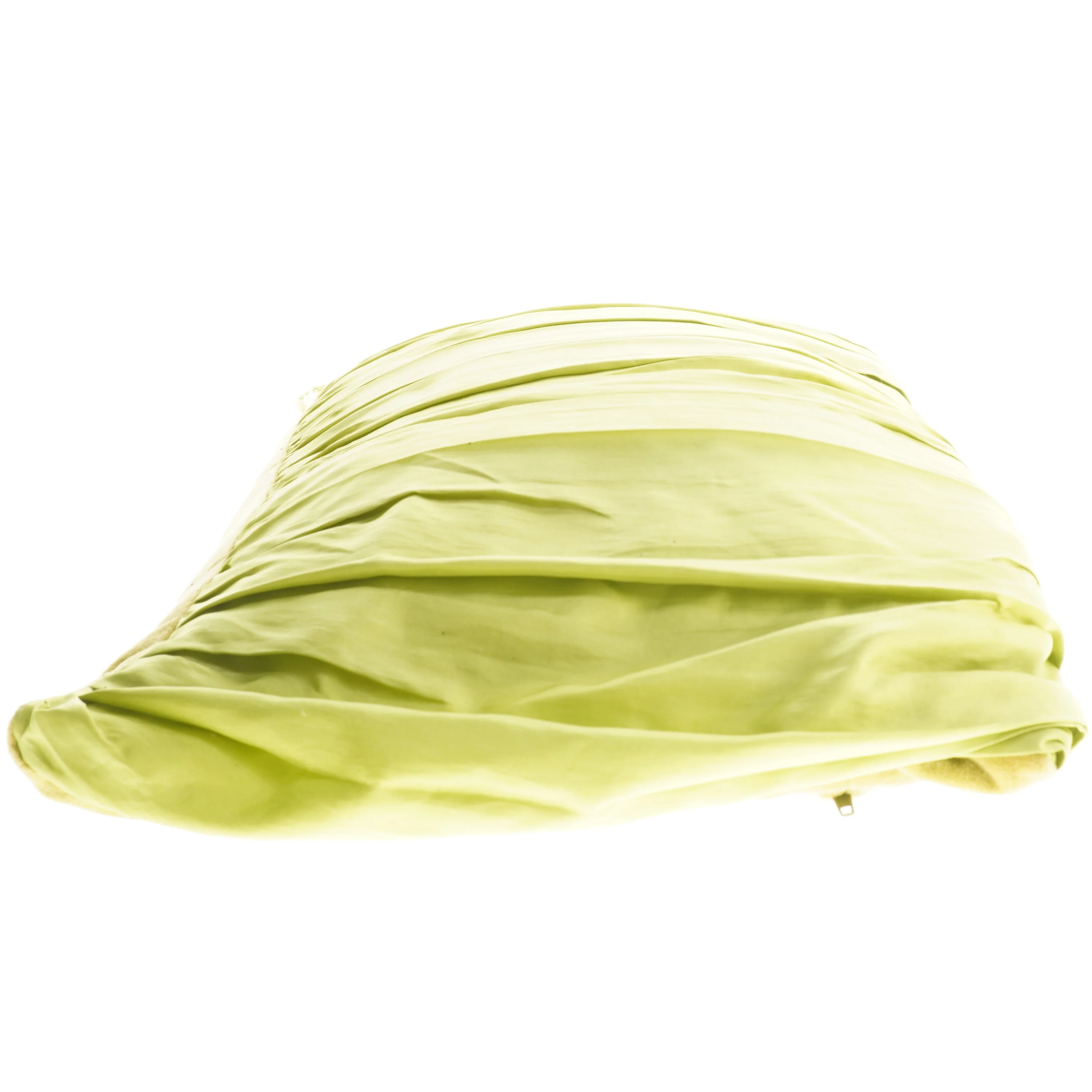 Grøn pude med plisseret betræk fra Room (str. 47x25 cm)