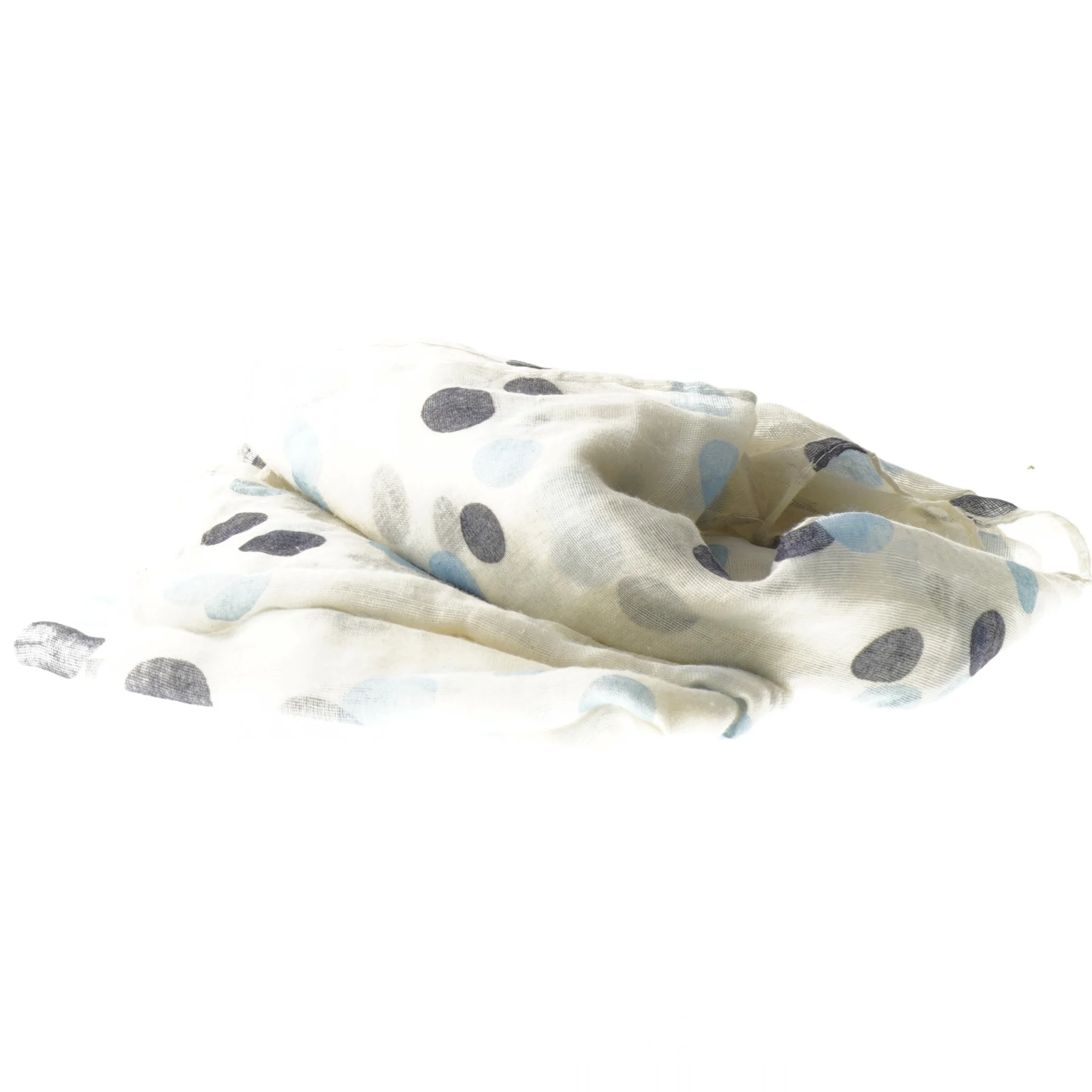 Tørklæde med prikker (str. 90x190 cm)