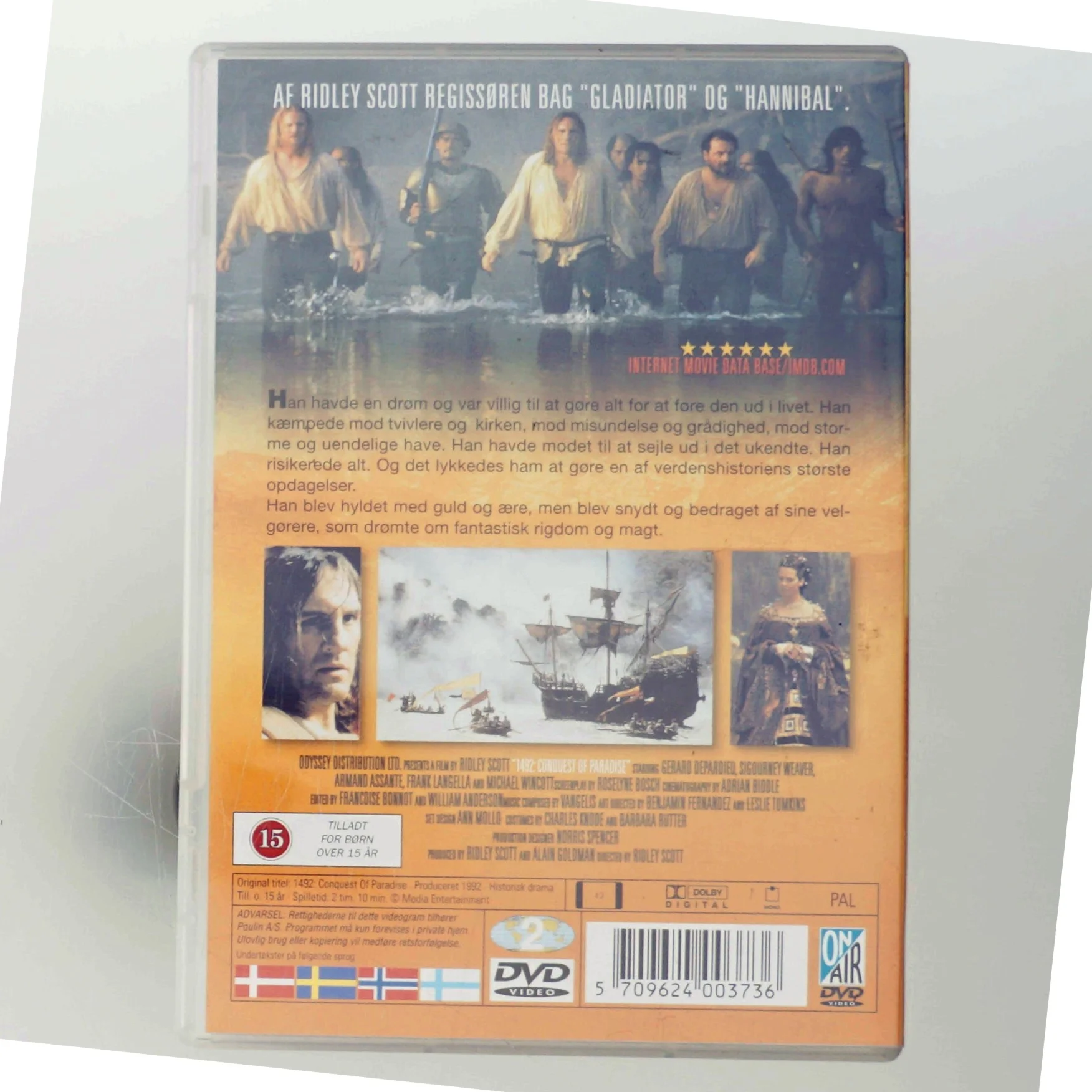 1492: Erobring af Paradis med Gerard Depardieu (DVD)